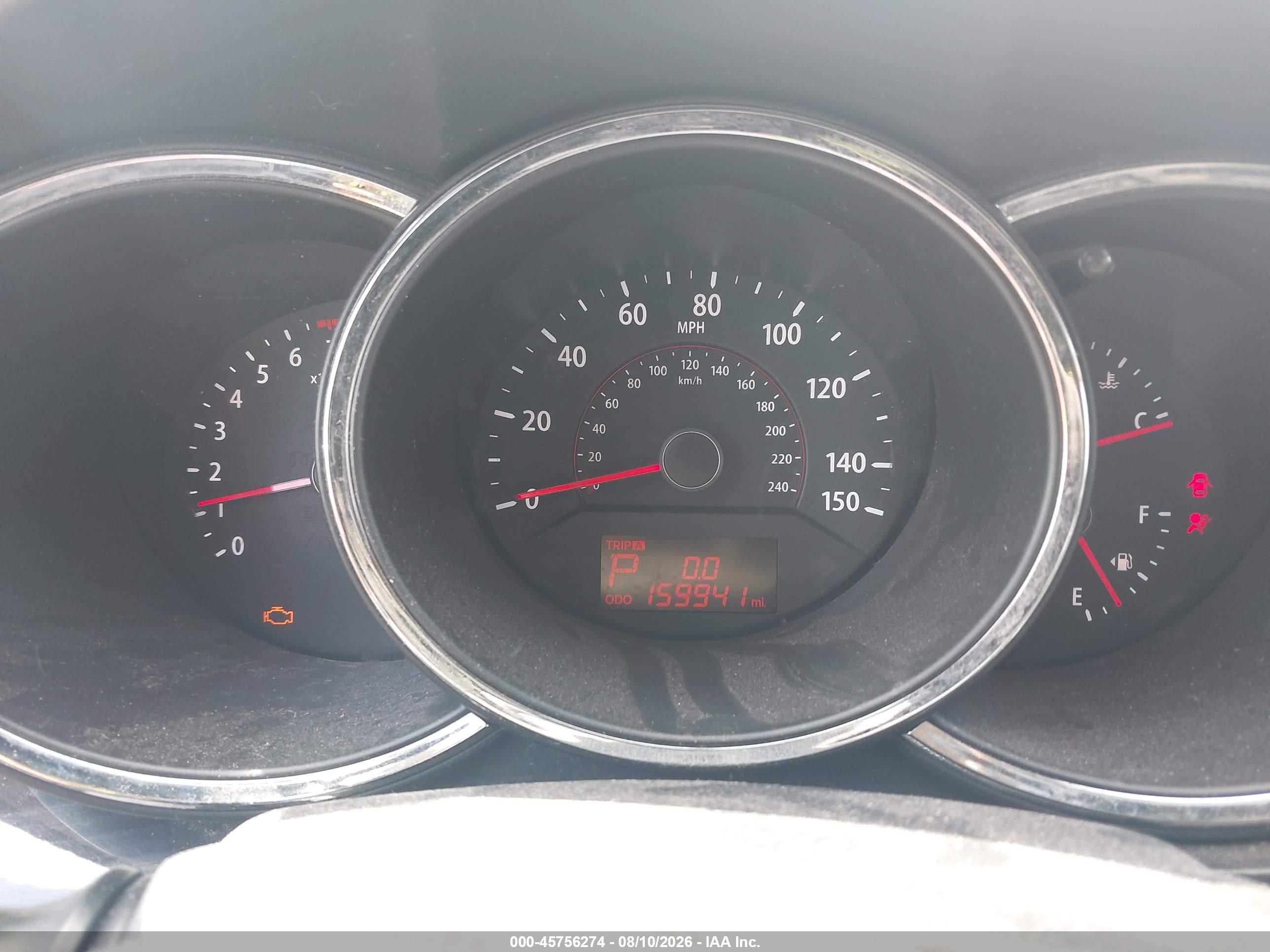 2011 Kia Sorento Lx V6 White vin: 5XYKT4A2XBG077897