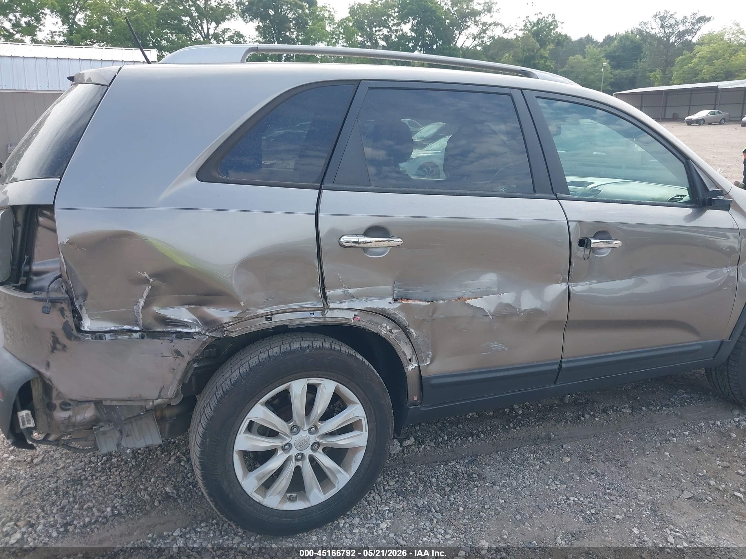 2011 Kia Sorento Lx V6 Gray vin: 5XYKT4A2XBG080945