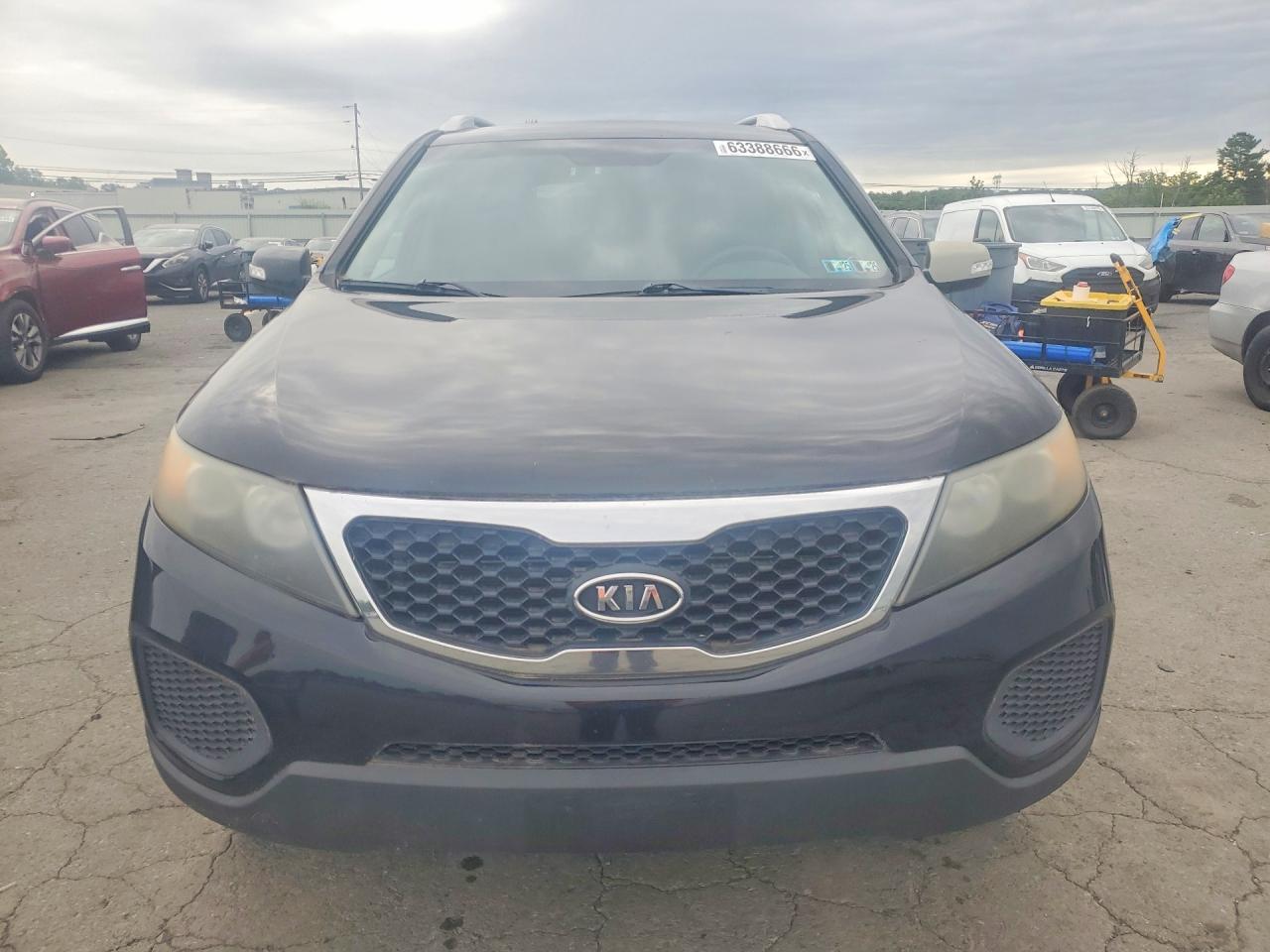 2011 Kia Sorento Lx Black vin: 5XYKT4A2XBG158625