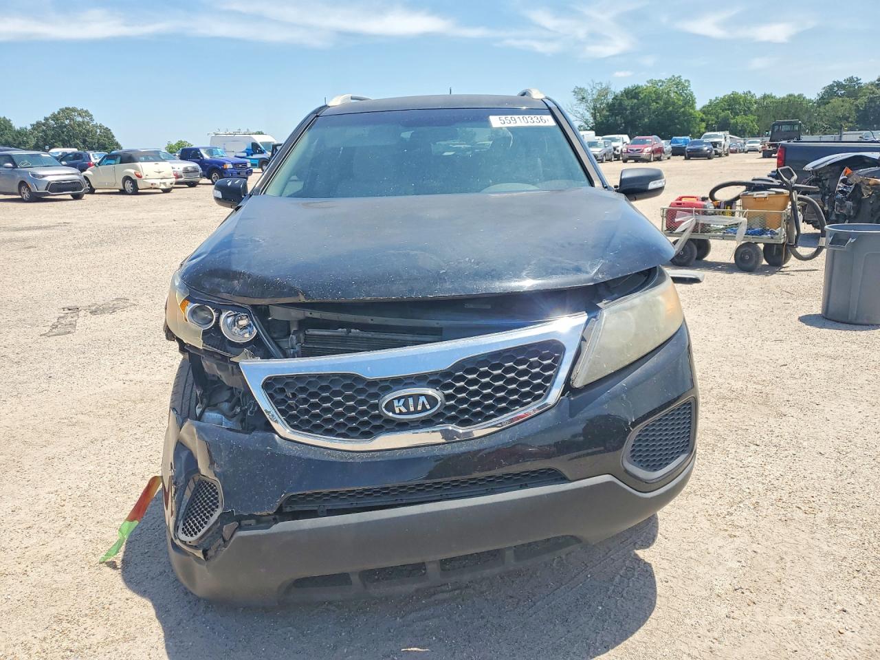 2012 Kia Sorento Lx Black vin: 5XYKT4A2XCG248732