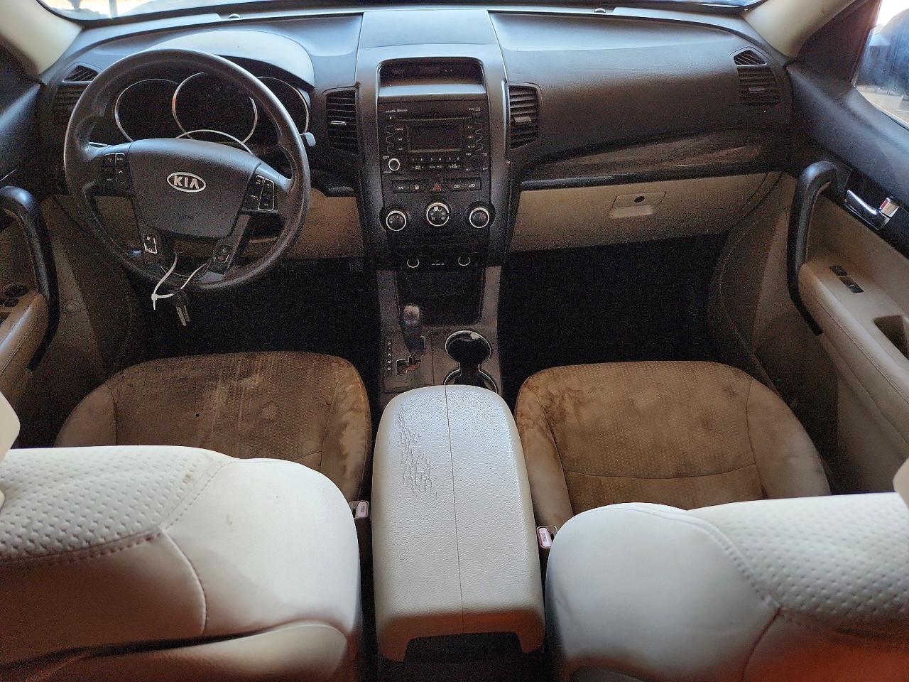 2012 Kia Sorento Lx Maroon vin: 5XYKT4A2XCG287434