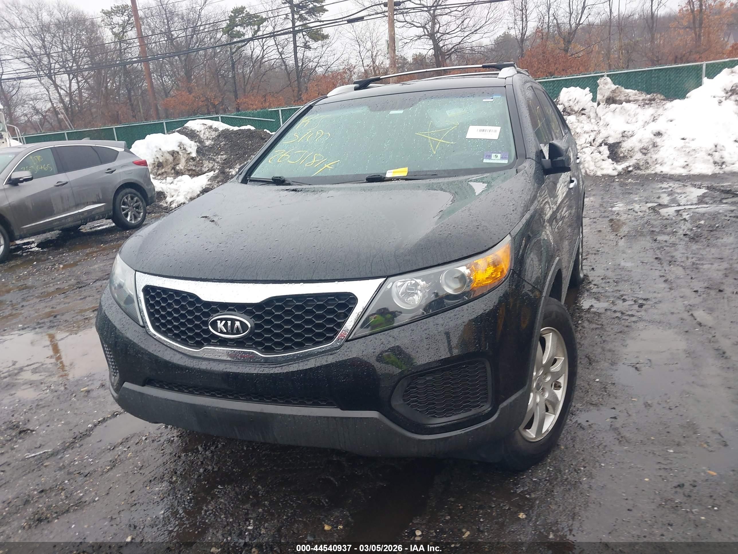 2013 Kia Sorento Lx V6 Black vin: 5XYKT4A2XDG315699