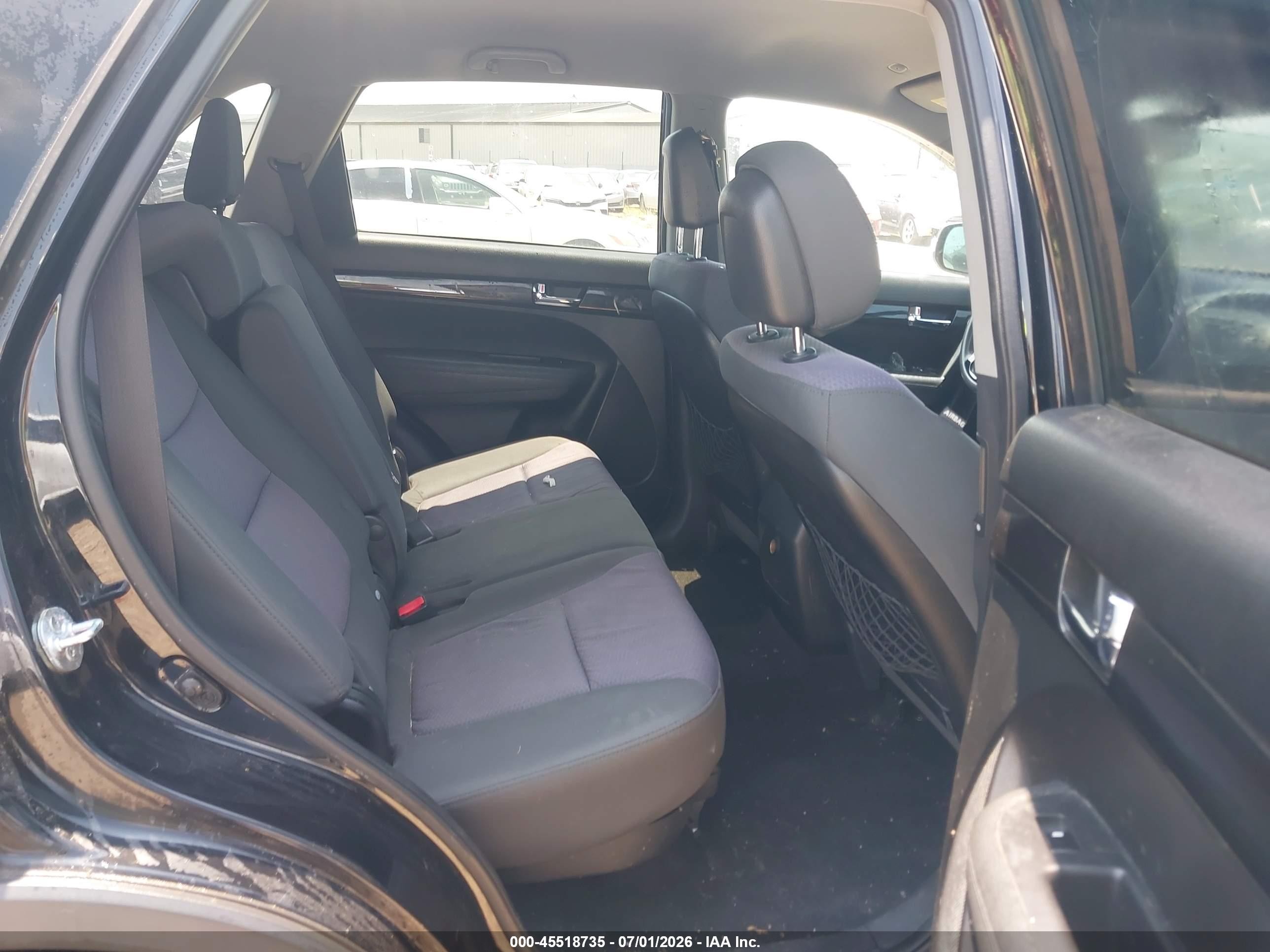 2013 Kia Sorento Lx Black vin: 5XYKT4A60DG326892