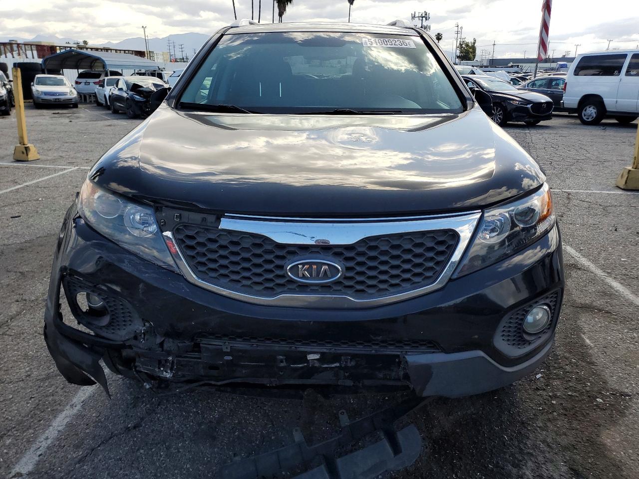 2013 Kia Sorento Lx Black vin: 5XYKT4A60DG383691