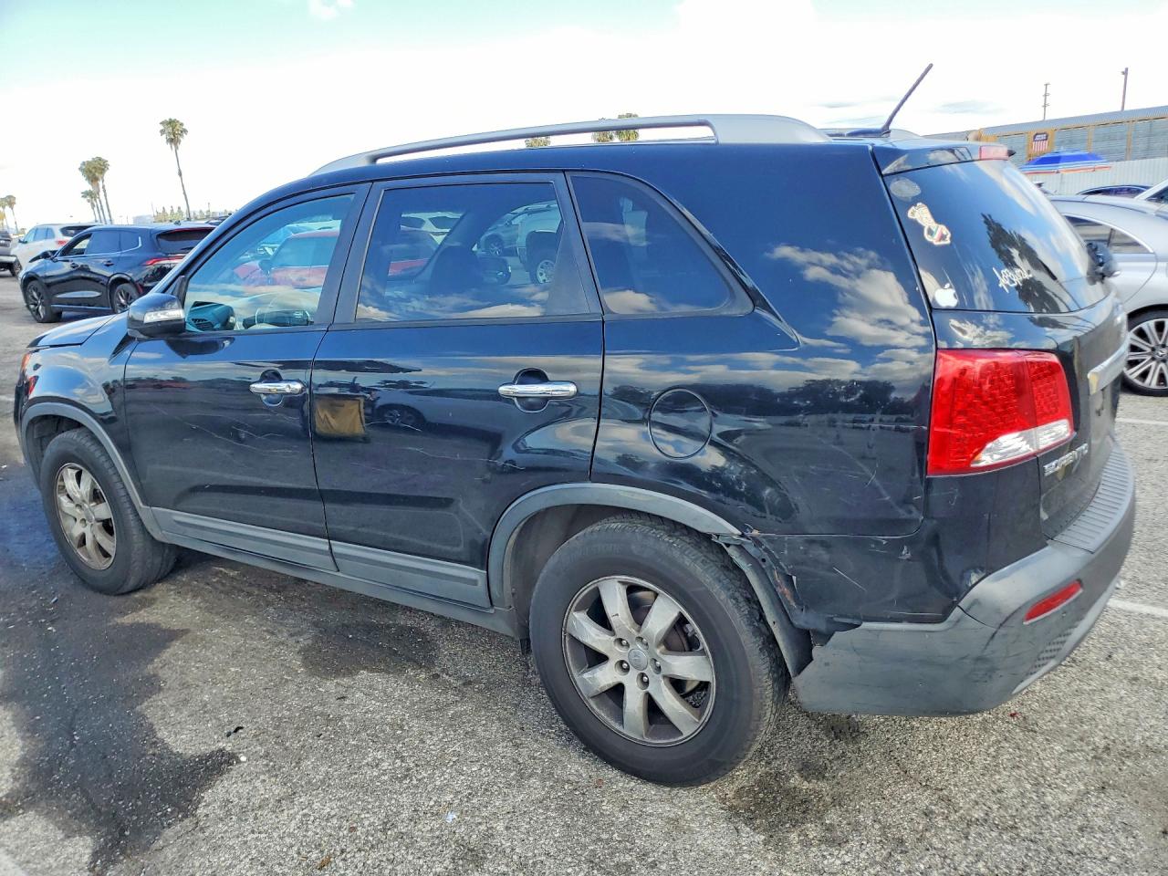 2013 Kia Sorento Lx Black vin: 5XYKT4A60DG383691