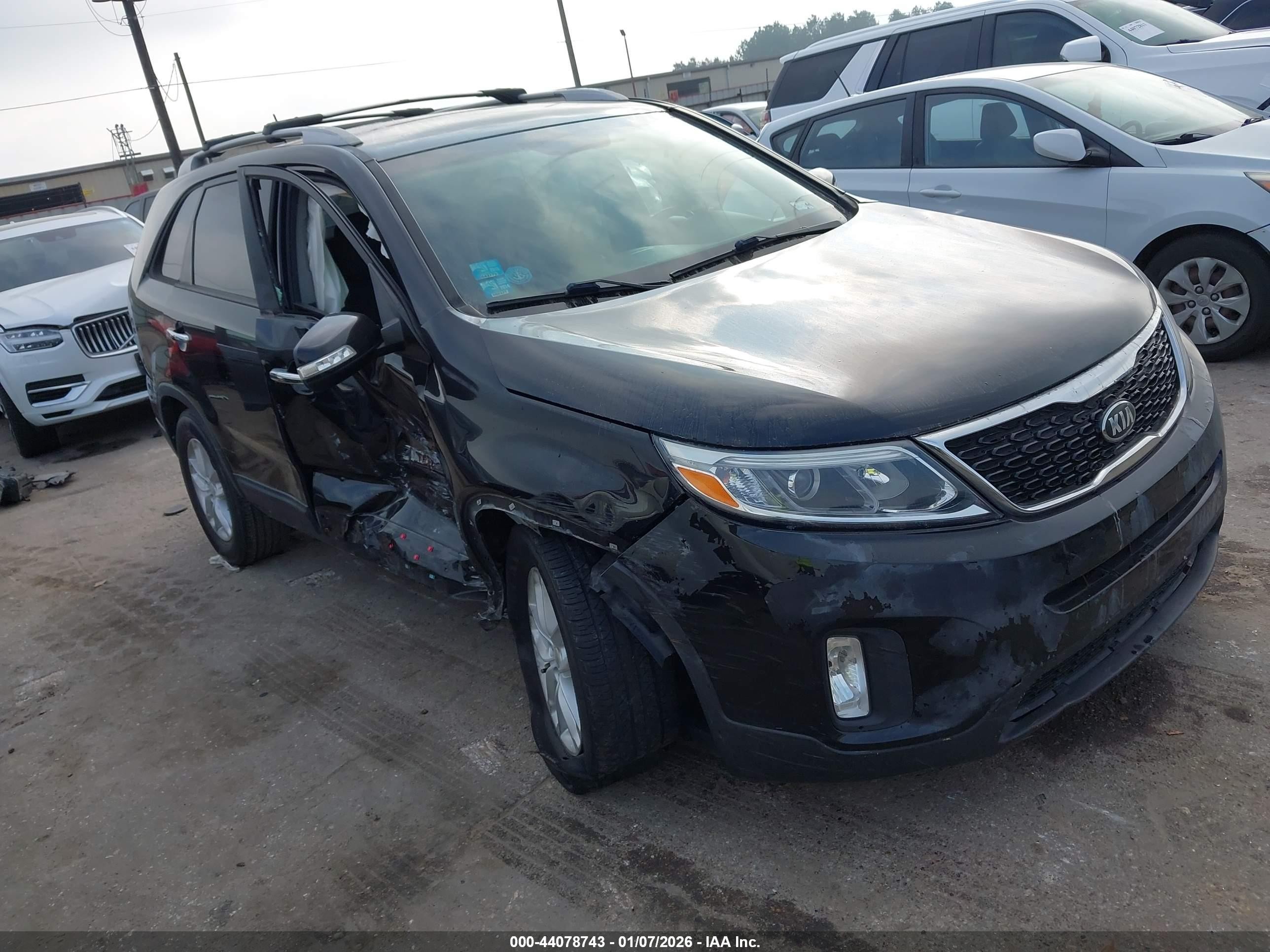 2014 Kia Sorento Lx Black vin: 5XYKT4A60EG461405