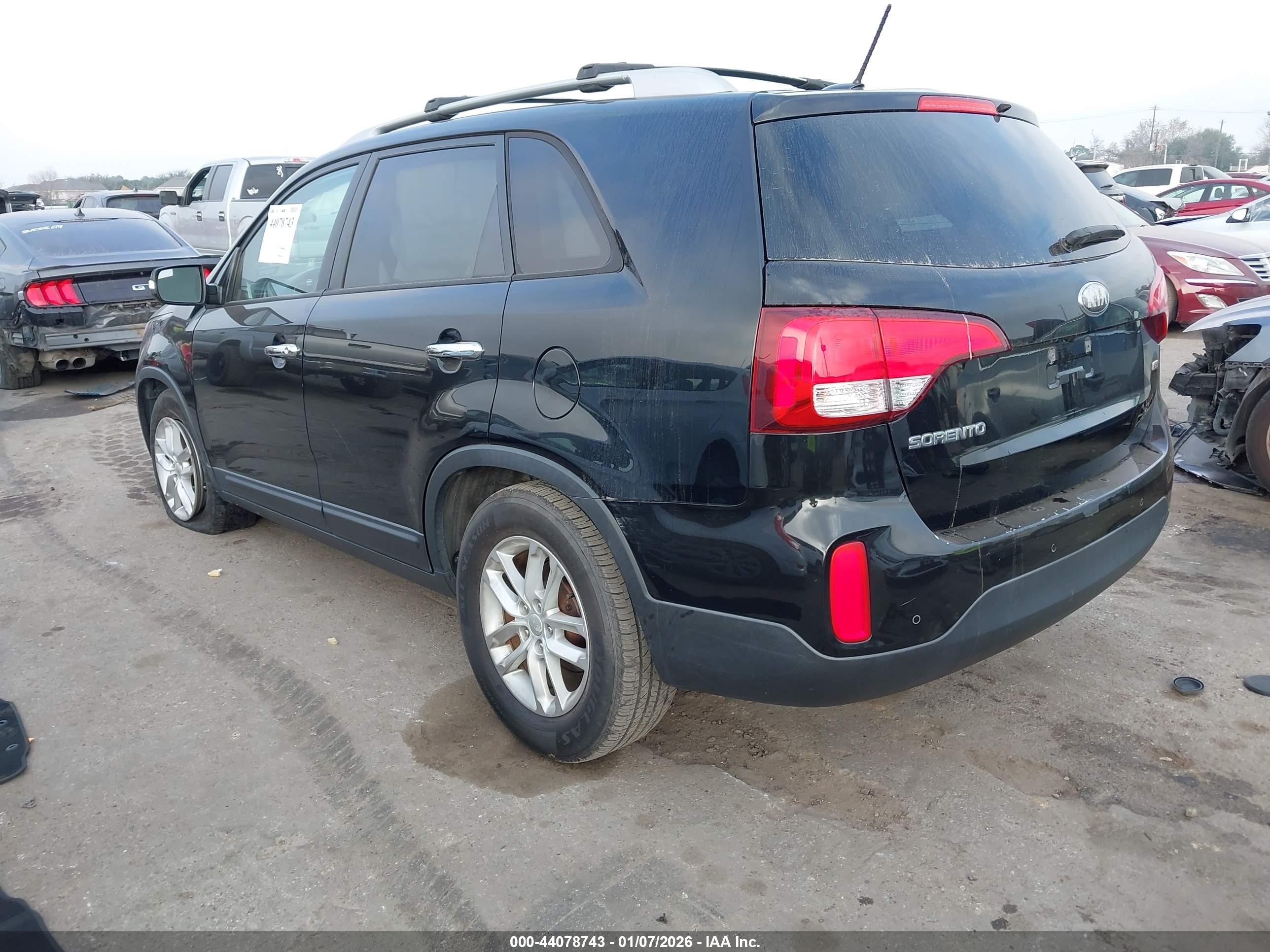 2014 Kia Sorento Lx Black vin: 5XYKT4A60EG461405