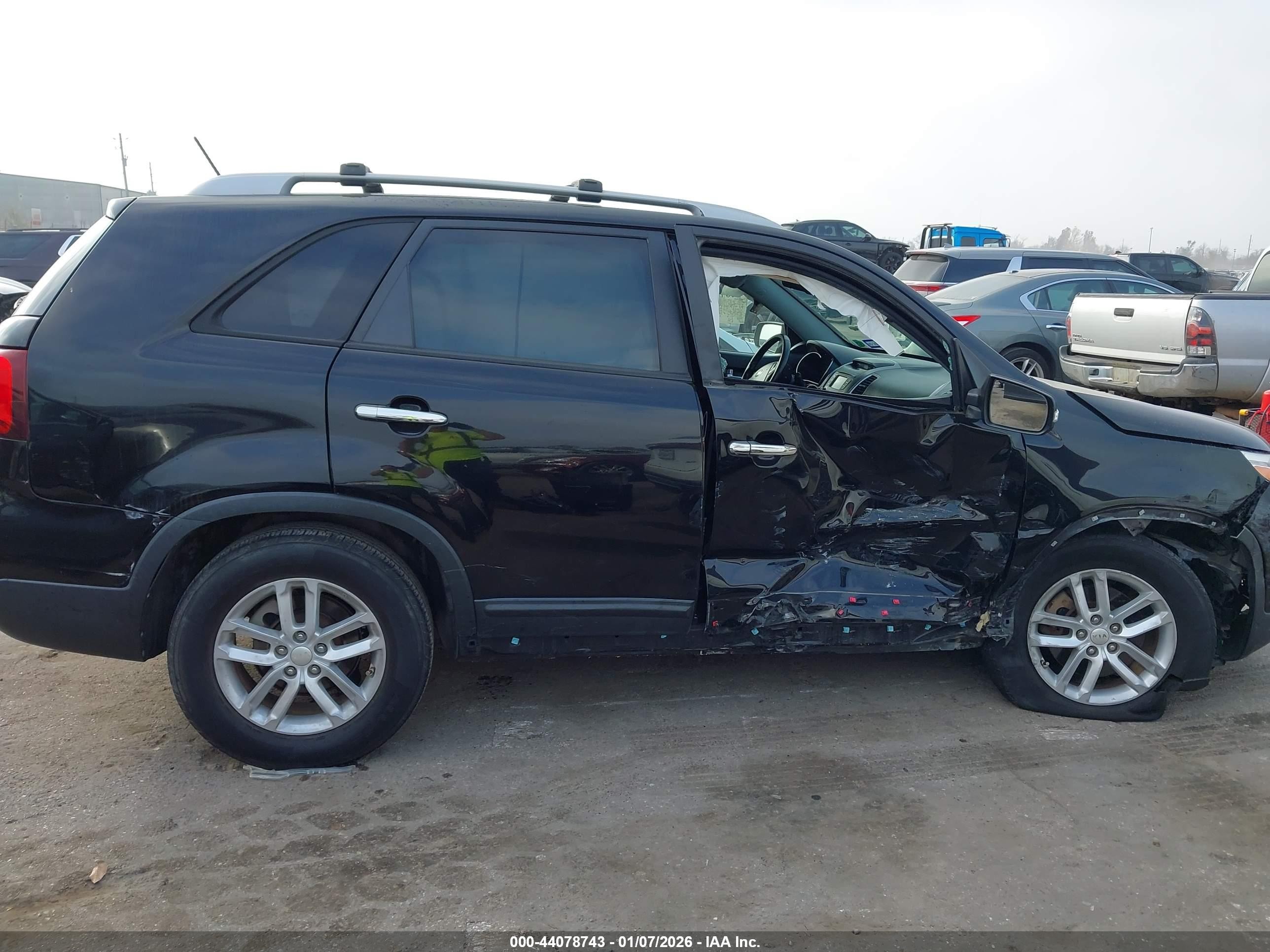 2014 Kia Sorento Lx Black vin: 5XYKT4A60EG461405