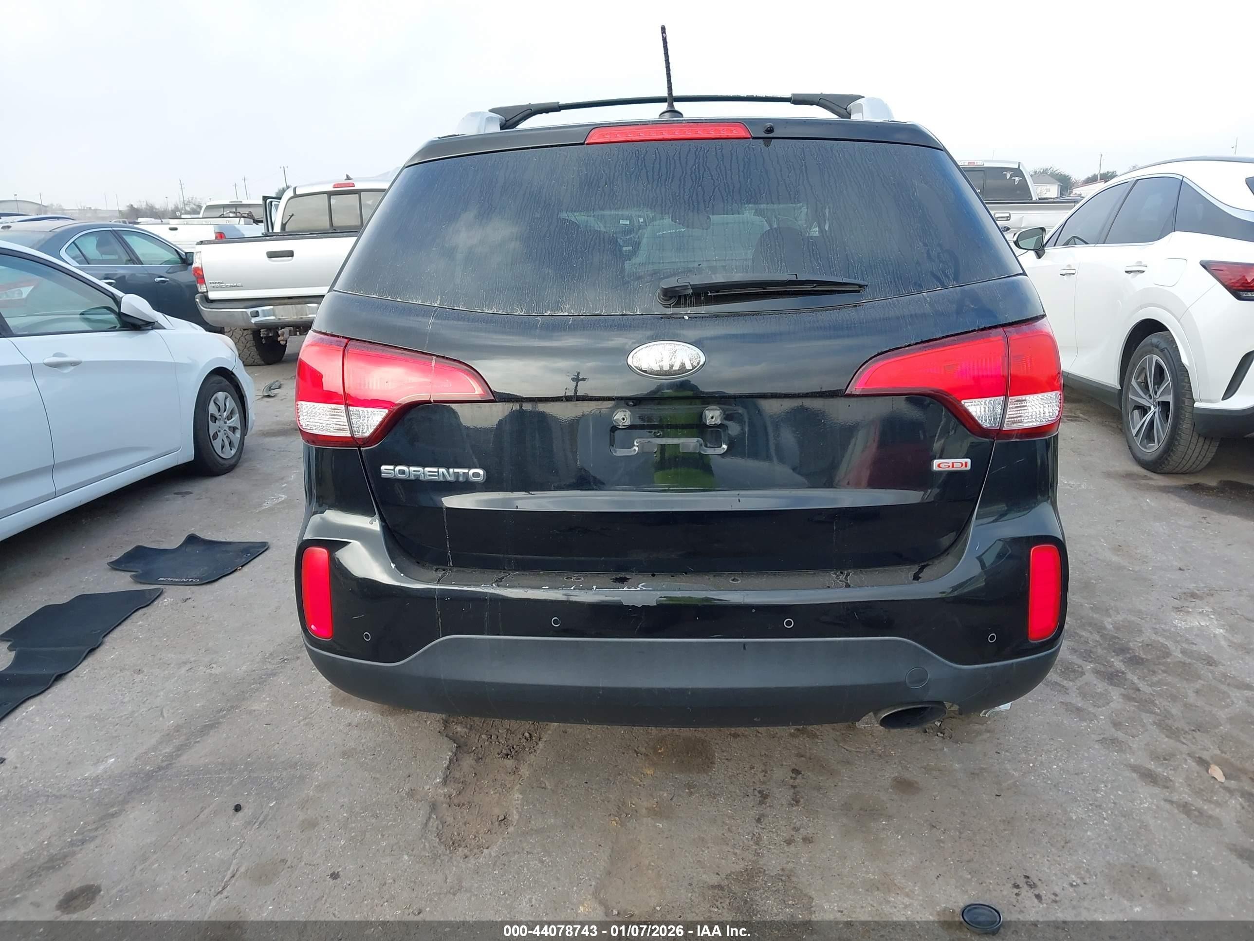 2014 Kia Sorento Lx Black vin: 5XYKT4A60EG461405