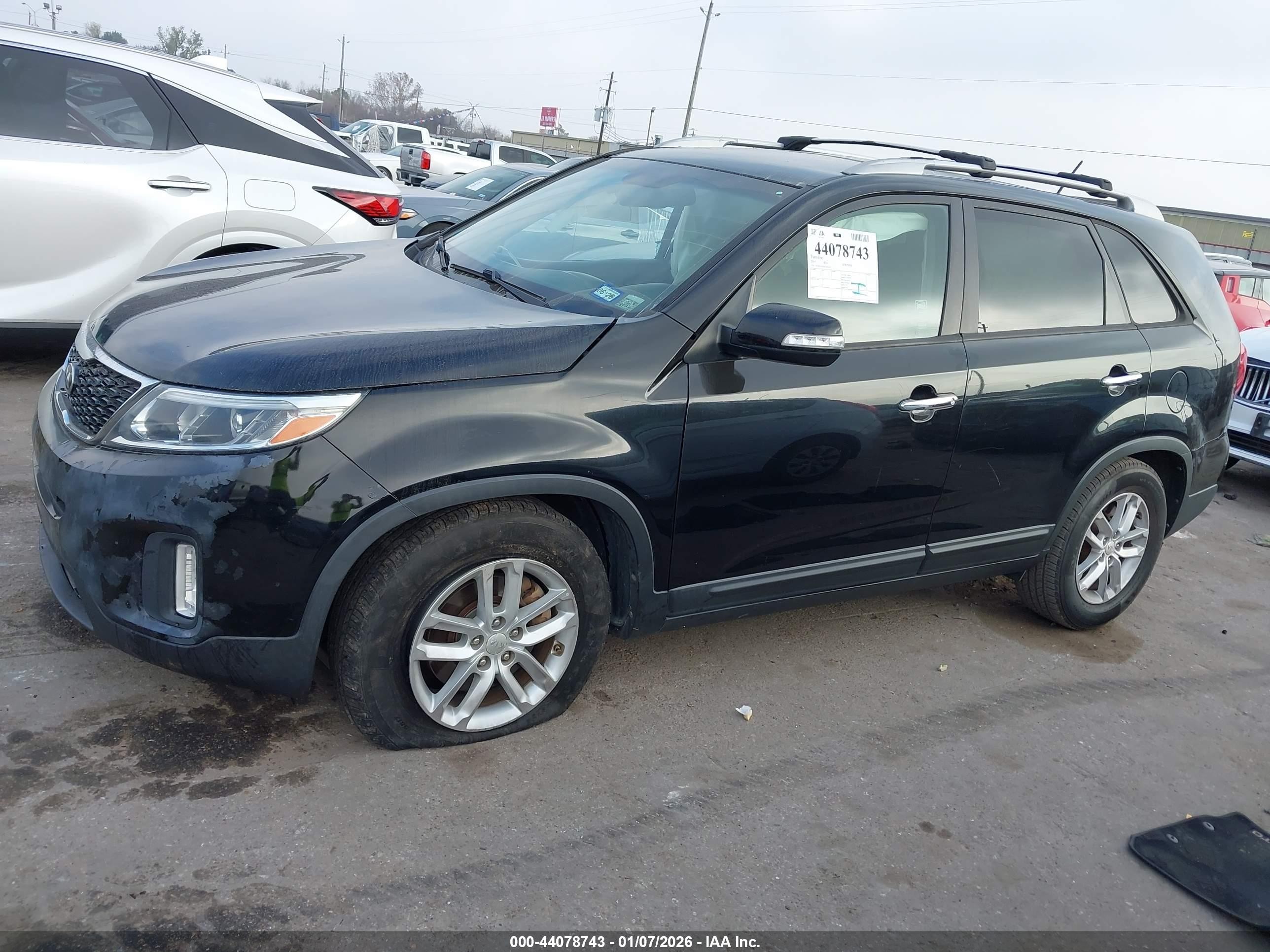 2014 Kia Sorento Lx Black vin: 5XYKT4A60EG461405