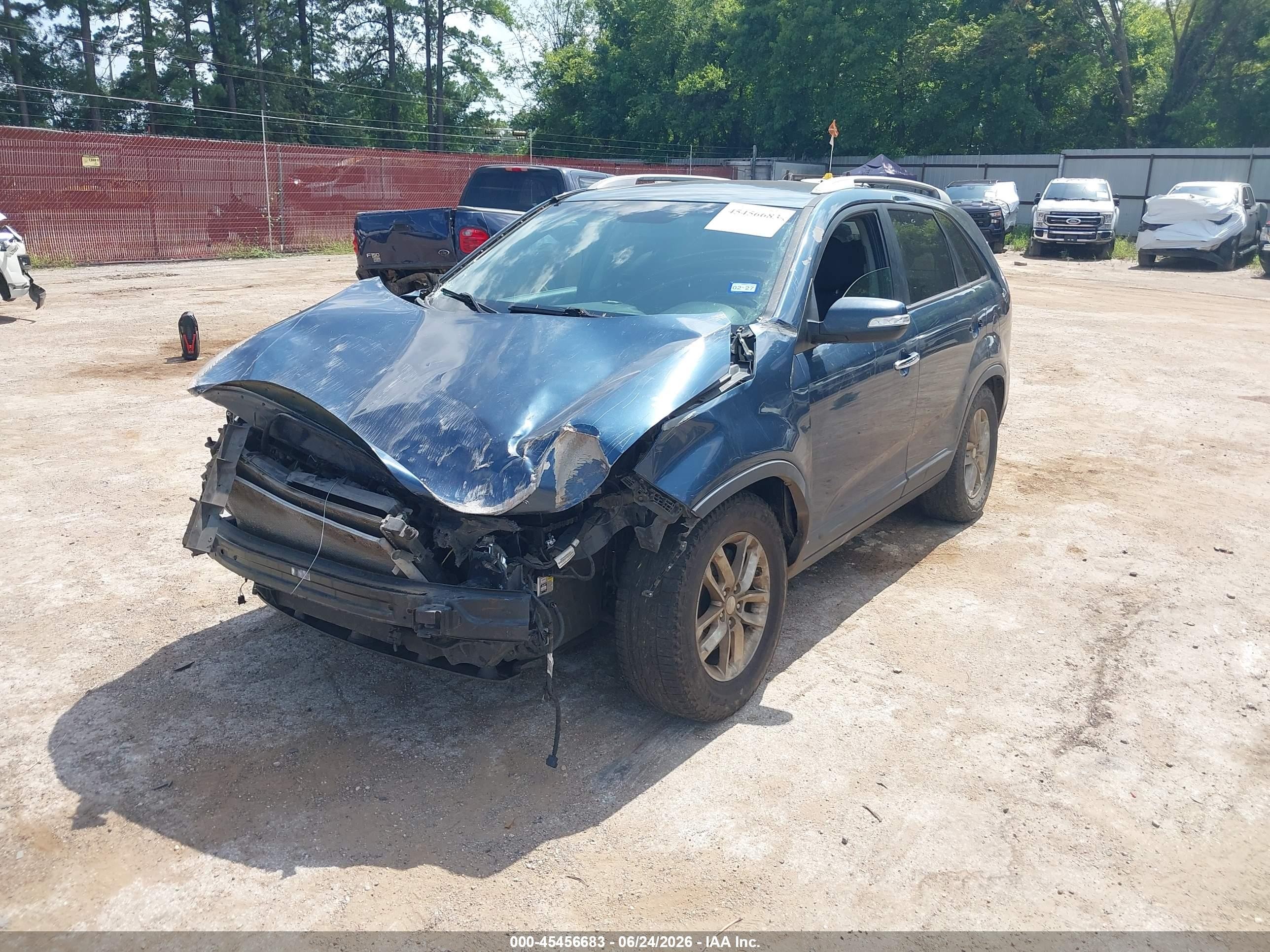 2014 Kia Sorento Lx Blue vin: 5XYKT4A60EG480830