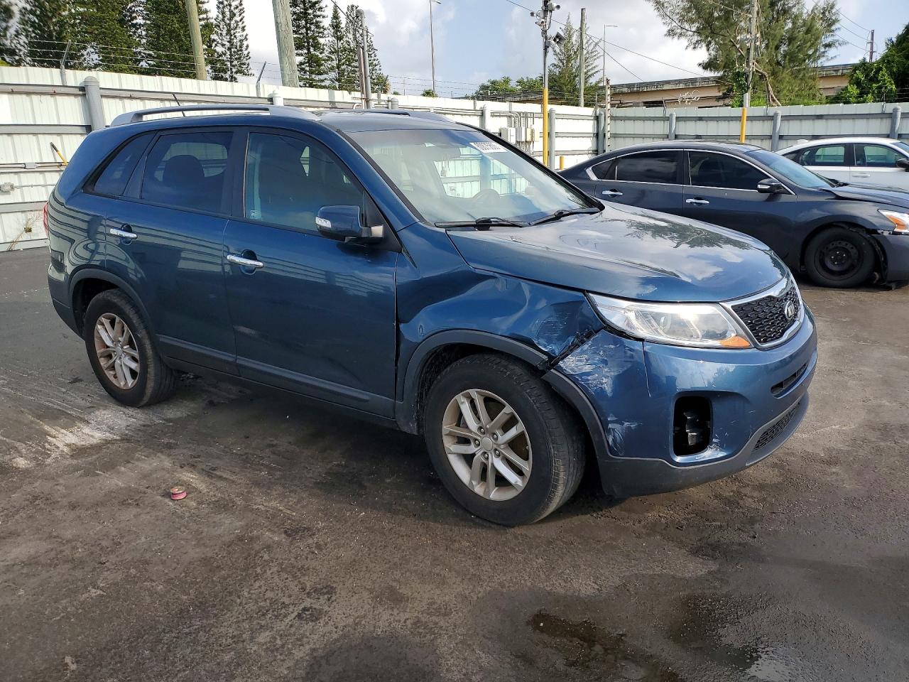 2014 Kia Sorento Lx Blue vin: 5XYKT4A60EG502101