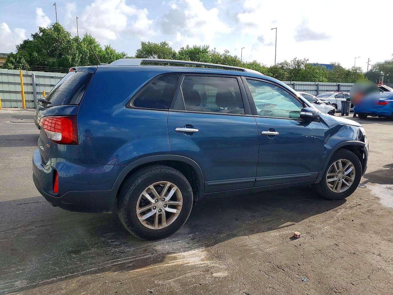 2014 Kia Sorento Lx Blue vin: 5XYKT4A60EG502101