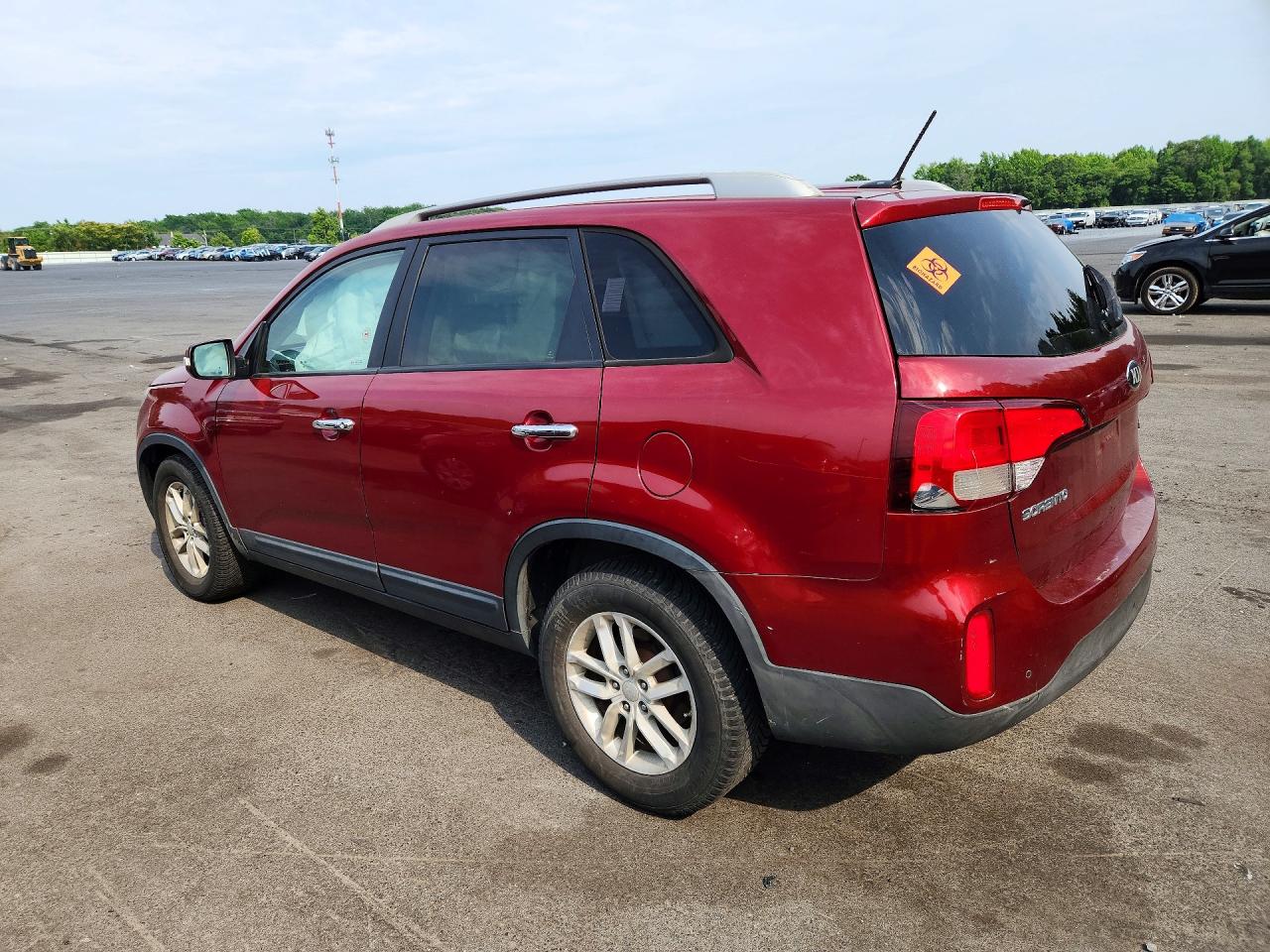 2015 Kia Sorento Lx Red vin: 5XYKT4A60FG630291