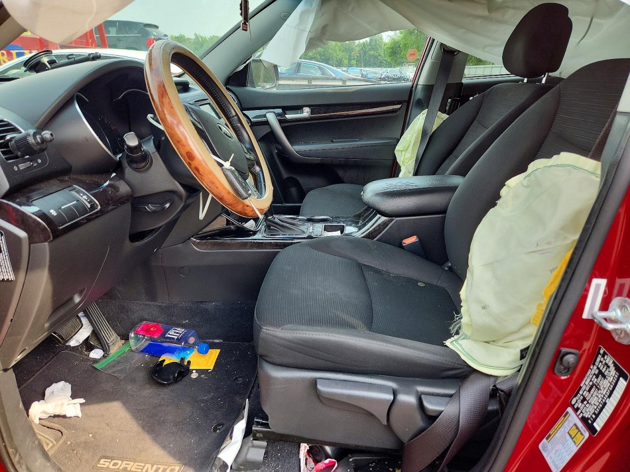 2015 Kia Sorento Lx Red vin: 5XYKT4A60FG630291