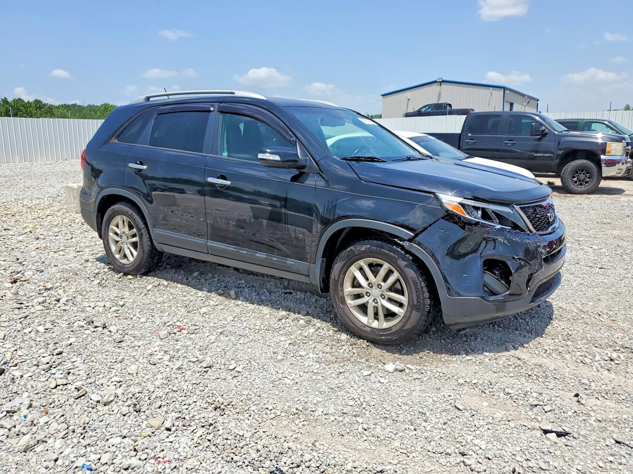 2015 Kia Sorento Lx Black vin: 5XYKT4A60FG640237