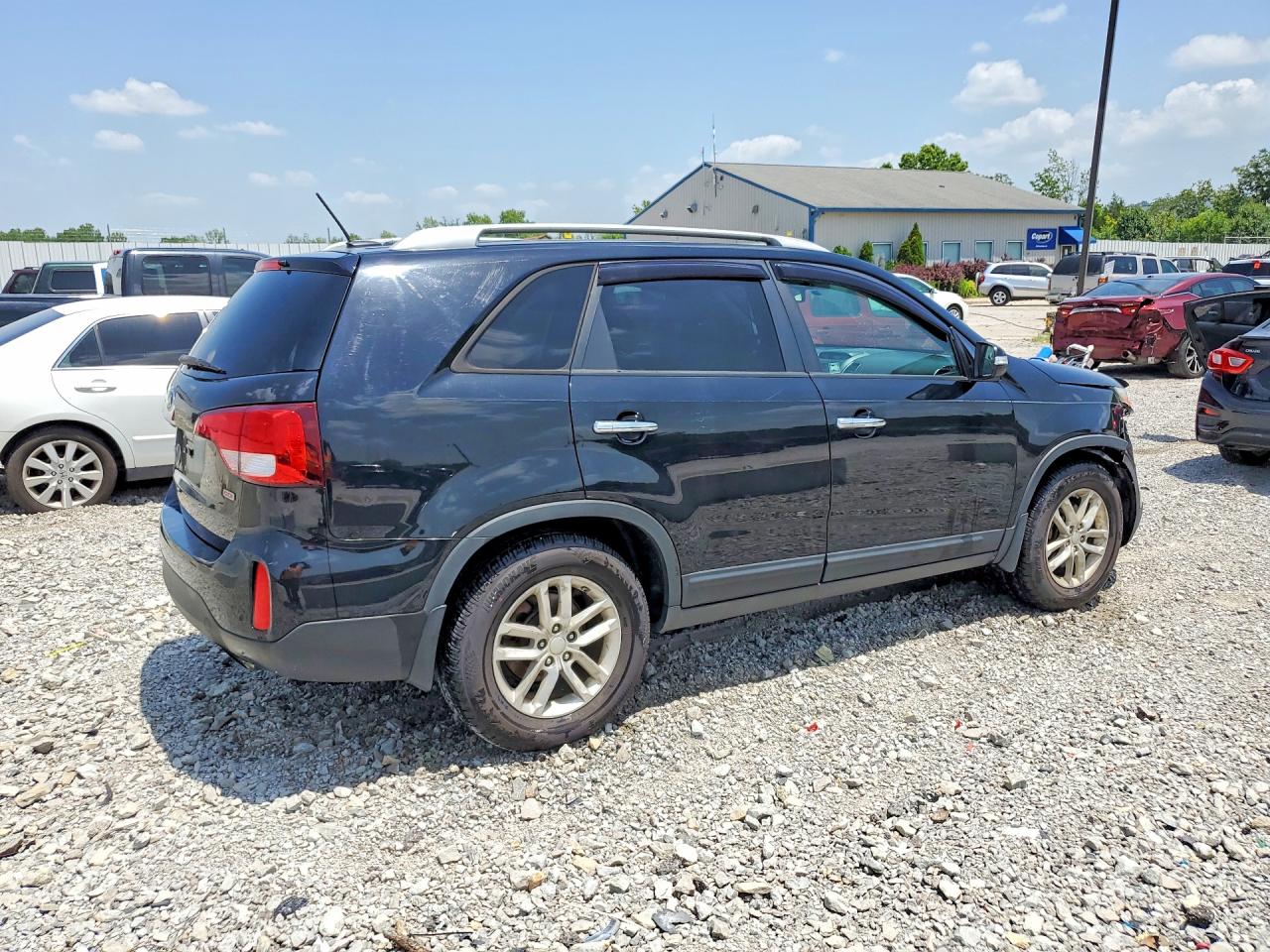 2015 Kia Sorento Lx Black vin: 5XYKT4A60FG640237