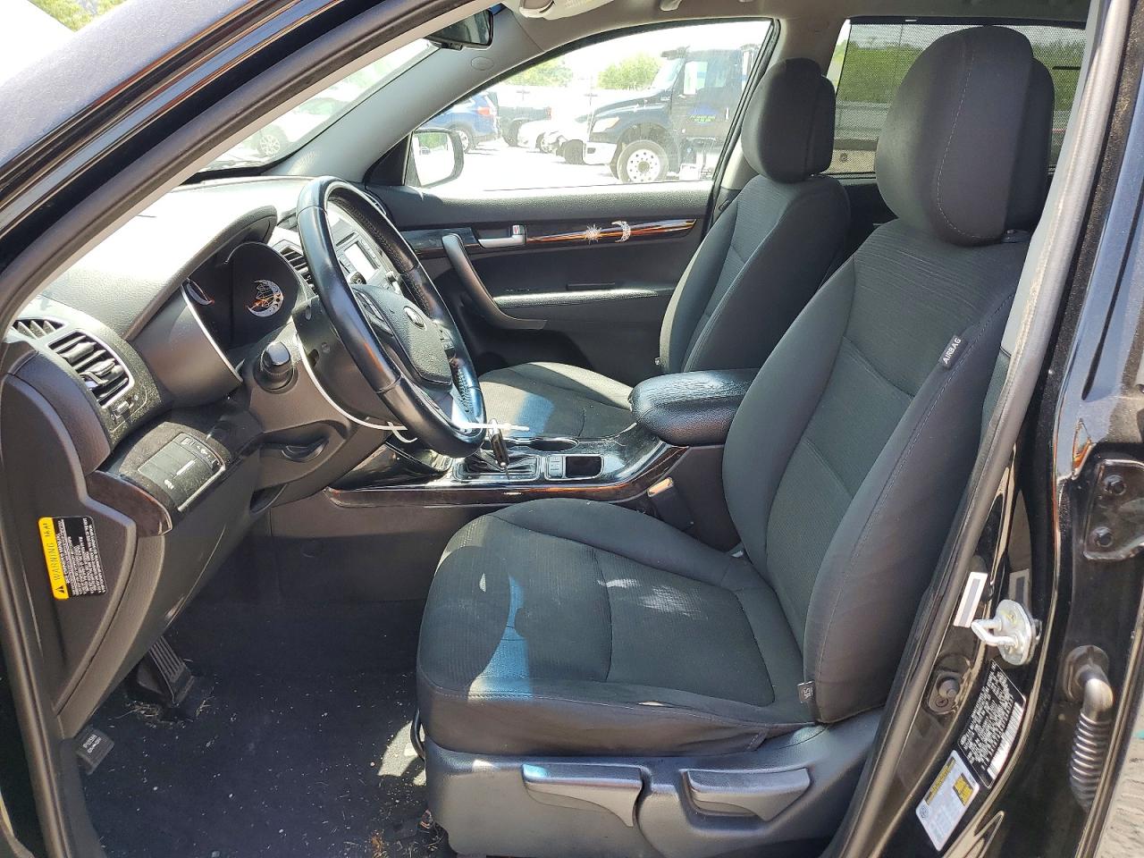 2015 Kia Sorento Lx Black vin: 5XYKT4A60FG640237