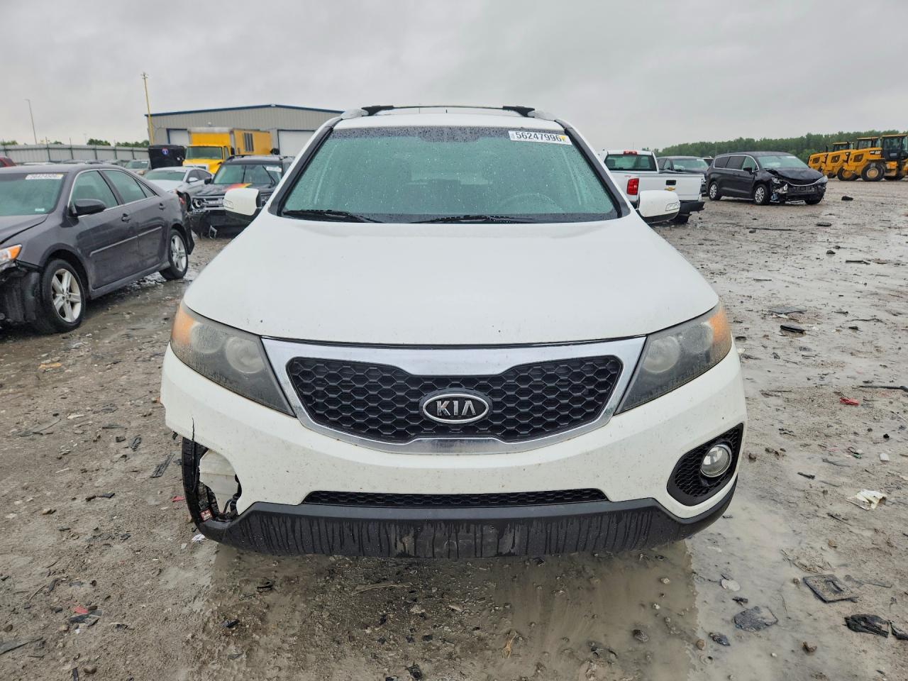 2012 Kia Sorento Lx White vin: 5XYKT4A61CG233359