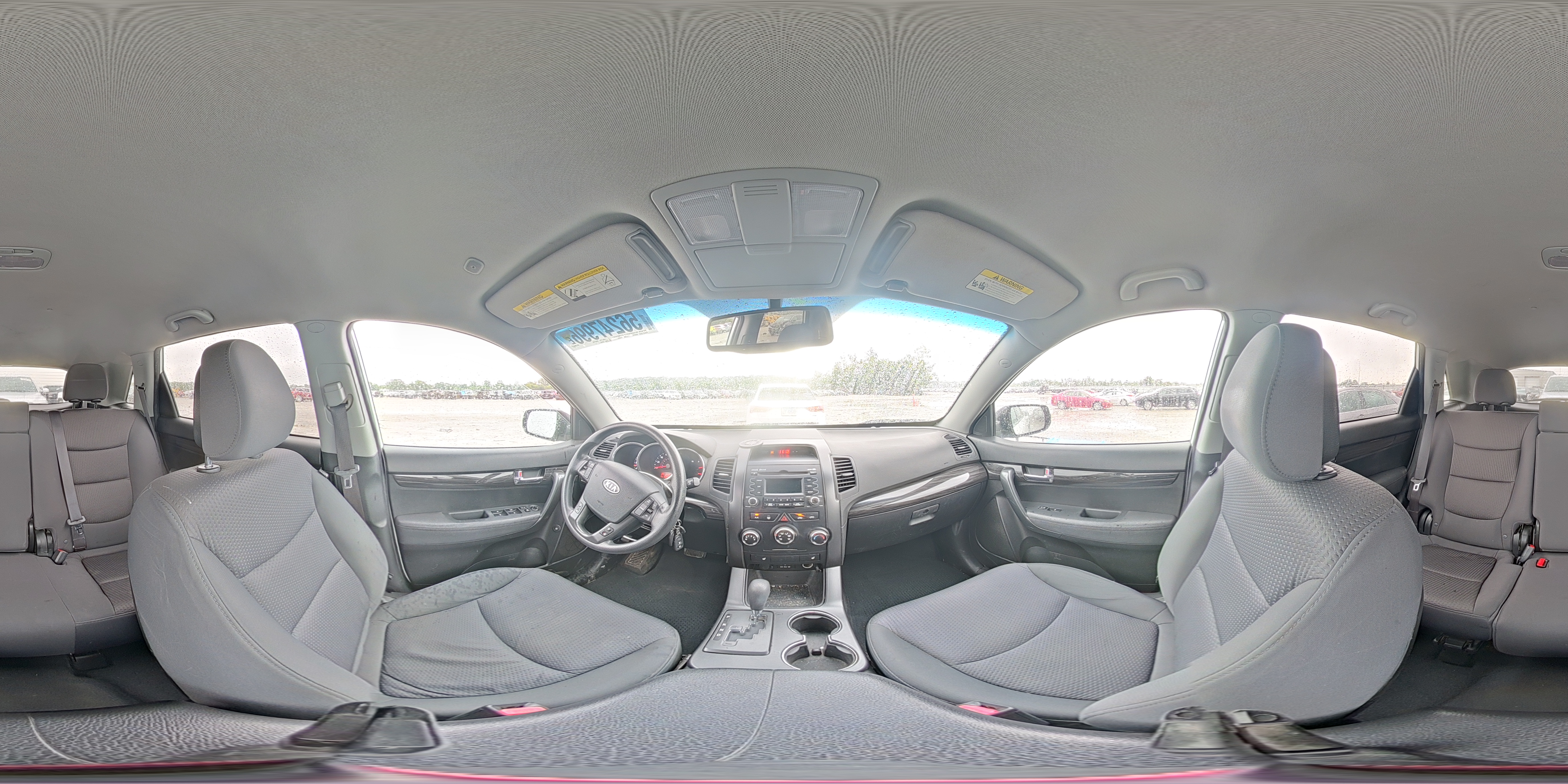 2012 Kia Sorento Lx White vin: 5XYKT4A61CG233359