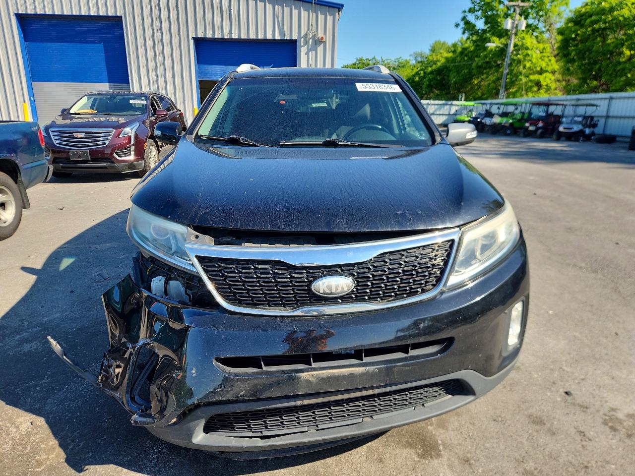2014 Kia Sorento Lx Black vin: 5XYKT4A62EG482594