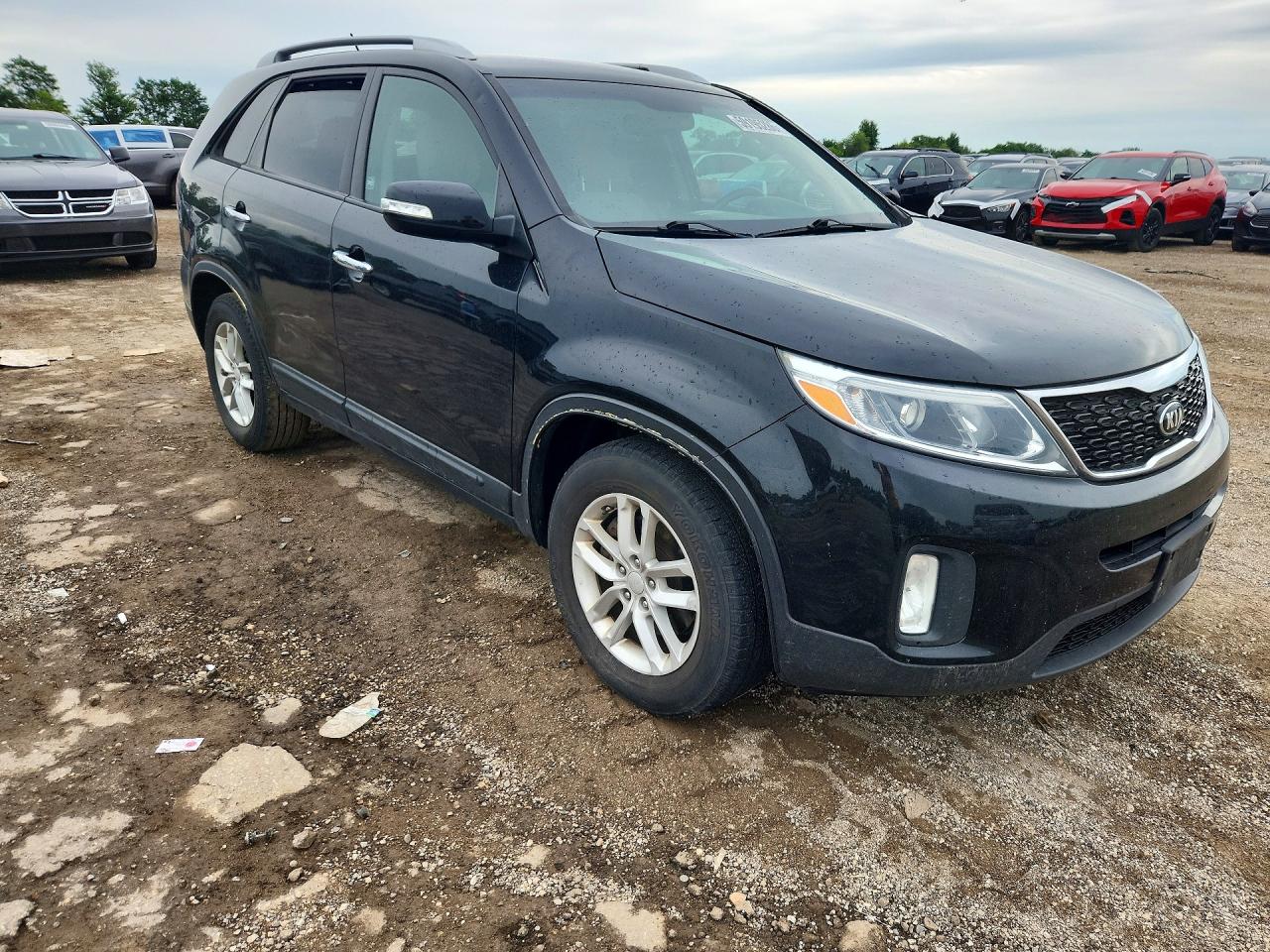 2014 Kia Sorento Lx Black vin: 5XYKT4A62EG547508