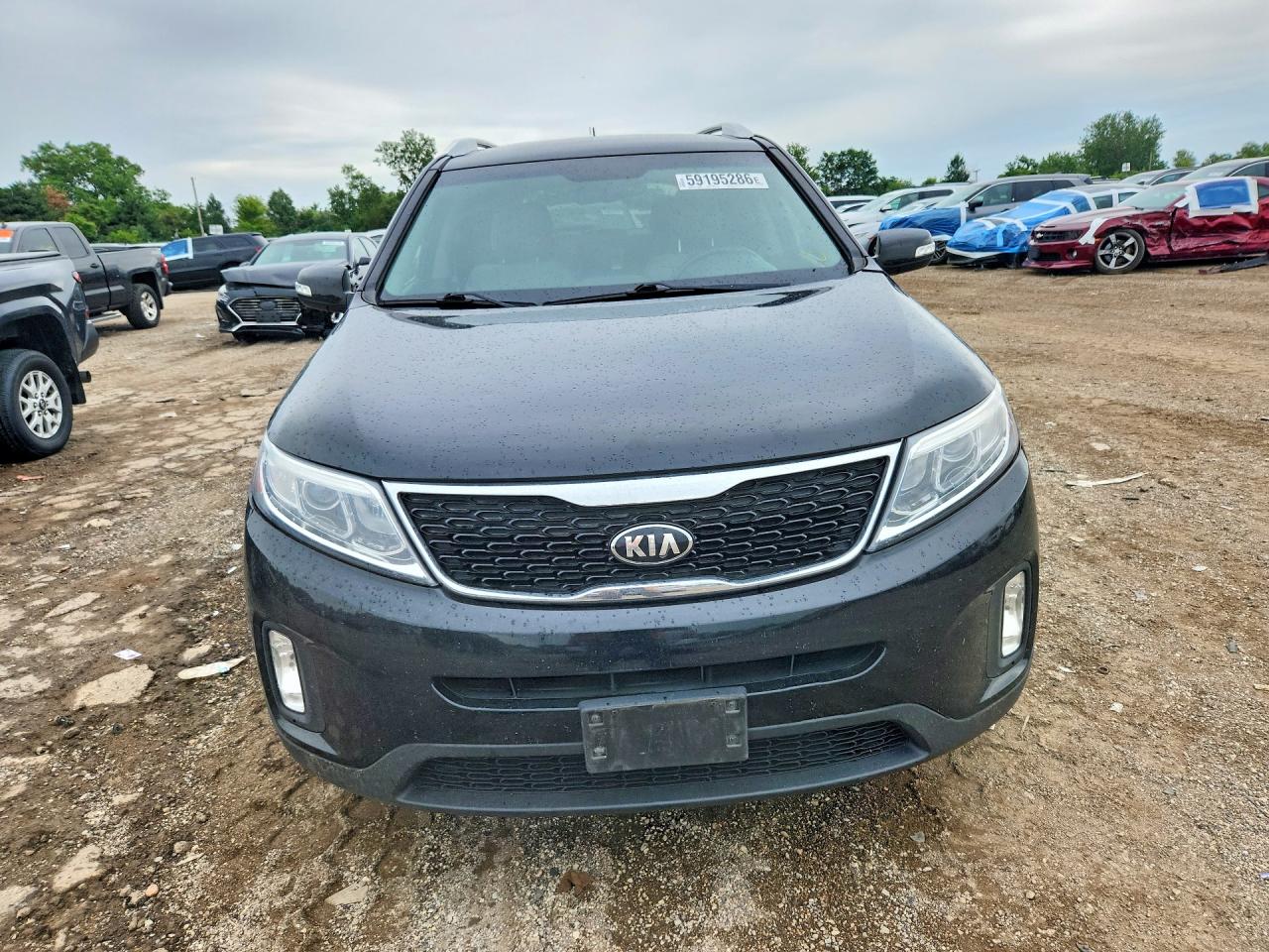 2014 Kia Sorento Lx Black vin: 5XYKT4A62EG547508