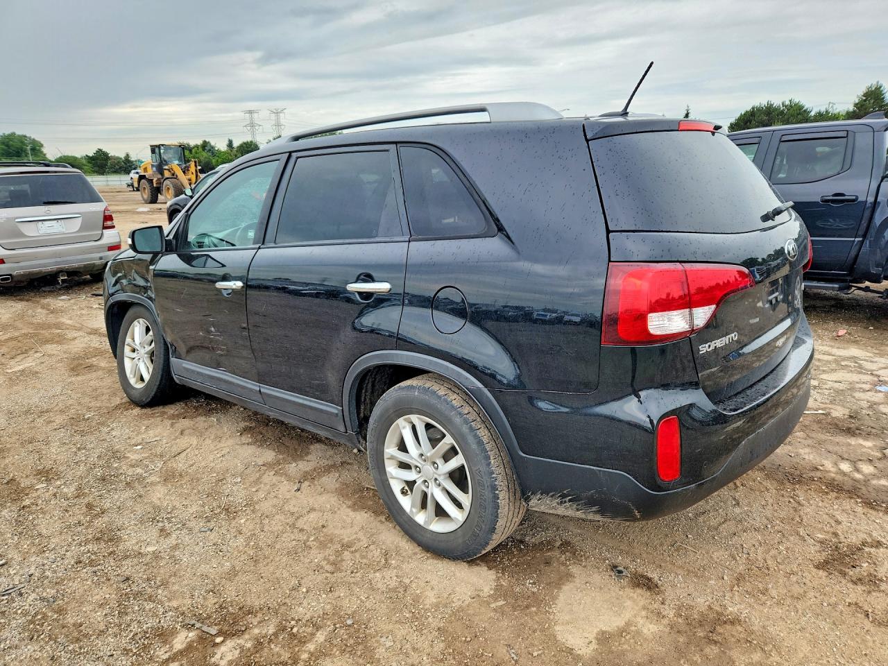 2014 Kia Sorento Lx Black vin: 5XYKT4A62EG547508