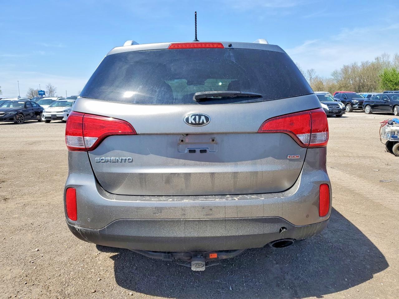 2015 Kia Sorento Lx Gray vin: 5XYKT4A62FG655810
