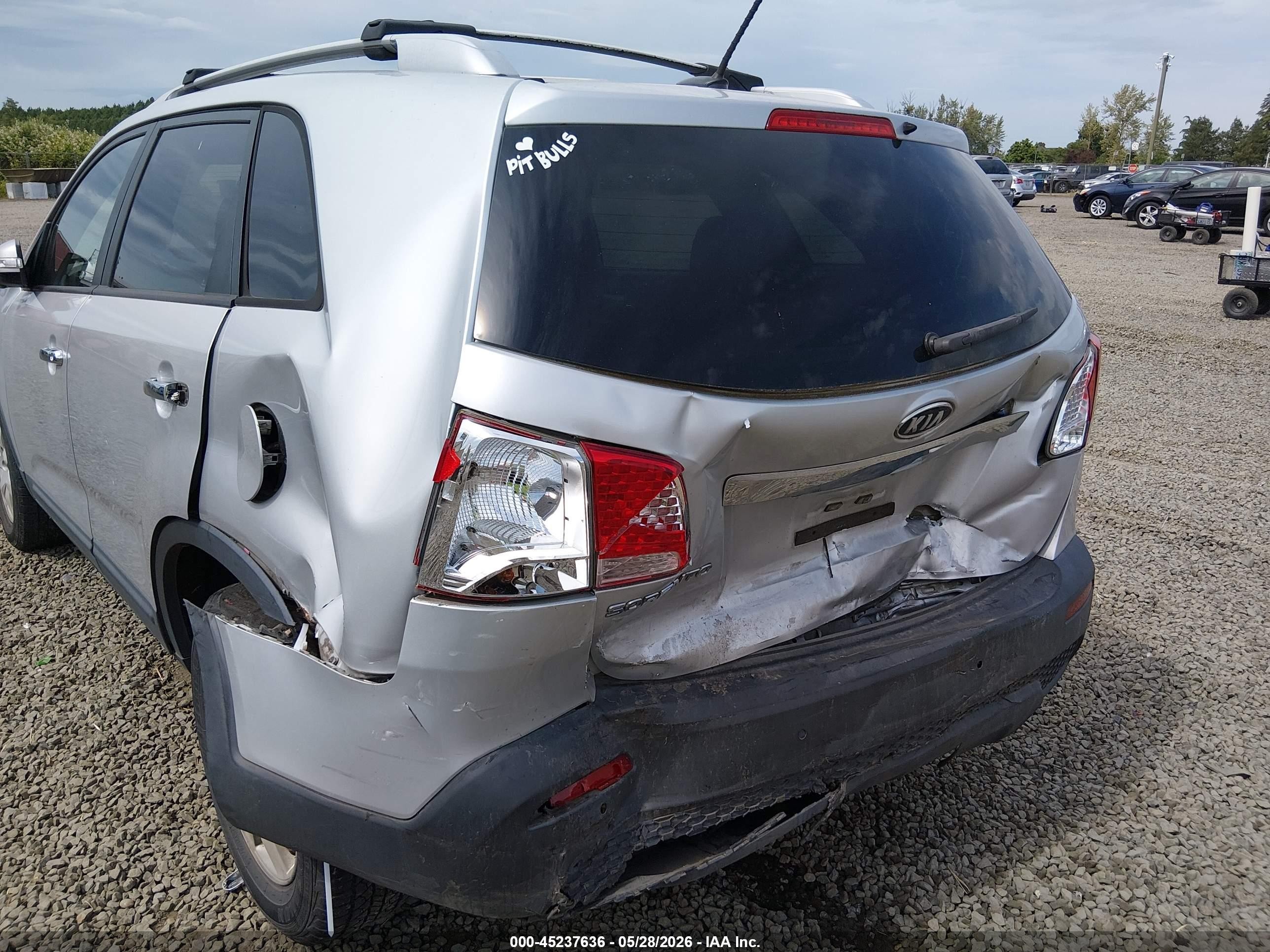2012 Kia Sorento Lx Silver vin: 5XYKT4A63CG251247