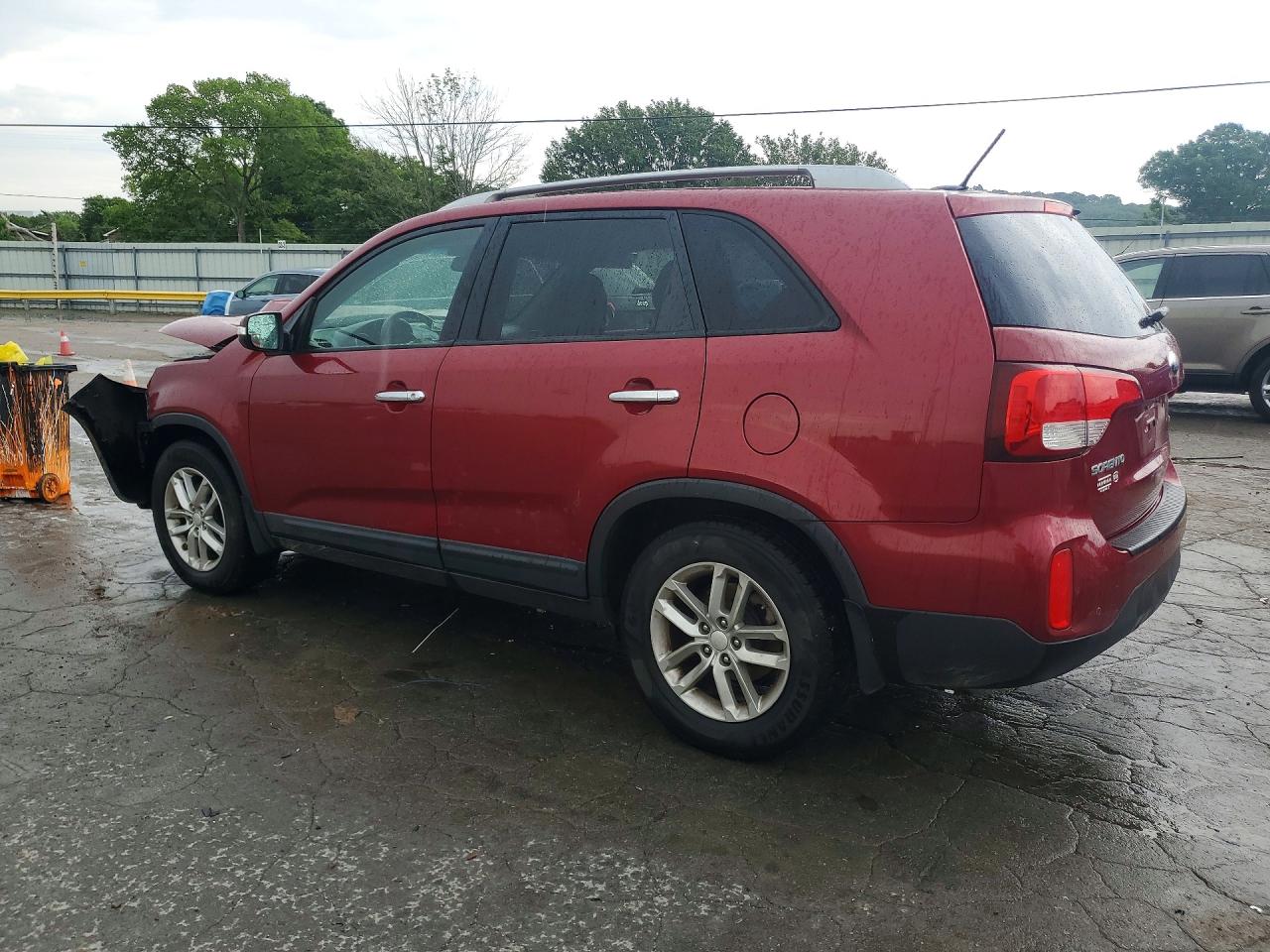 2014 Kia Sorento Lx Red vin: 5XYKT4A63EG460331