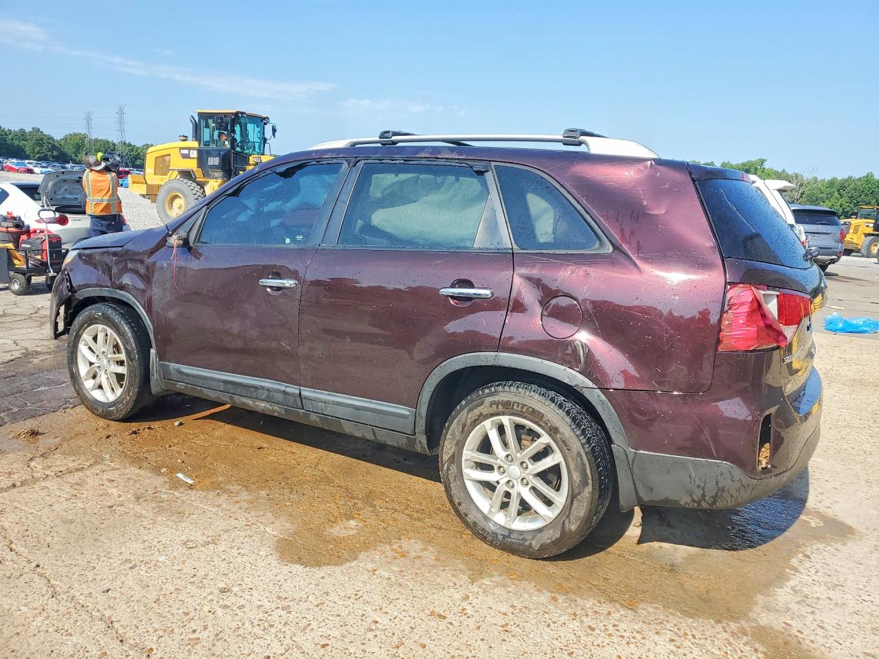 2014 Kia Sorento Lx Purple vin: 5XYKT4A63EG472544