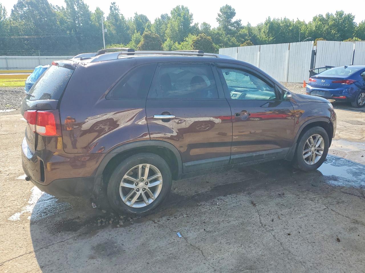 2014 Kia Sorento Lx Purple vin: 5XYKT4A63EG472544