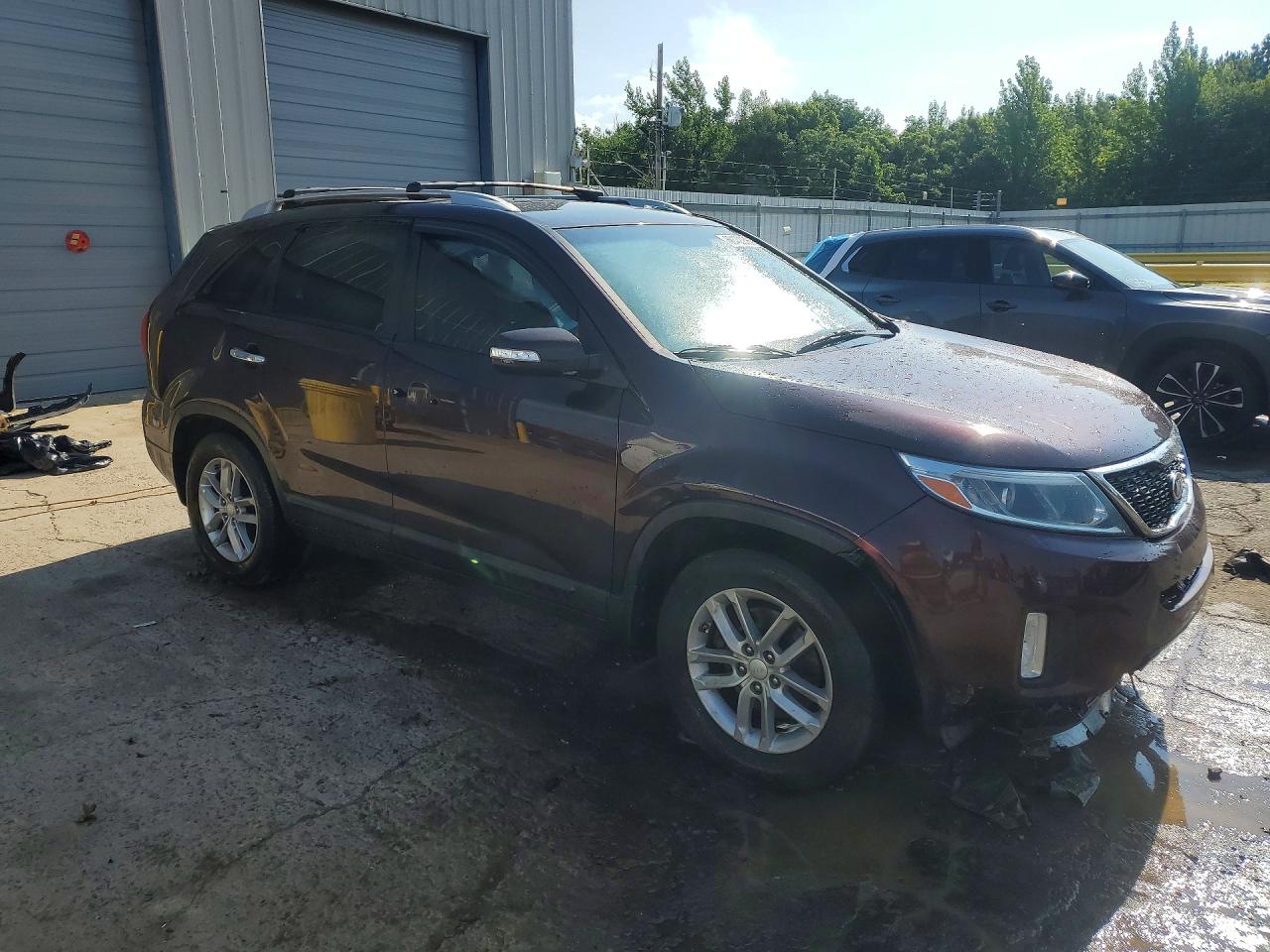 2014 Kia Sorento Lx Purple vin: 5XYKT4A63EG472544