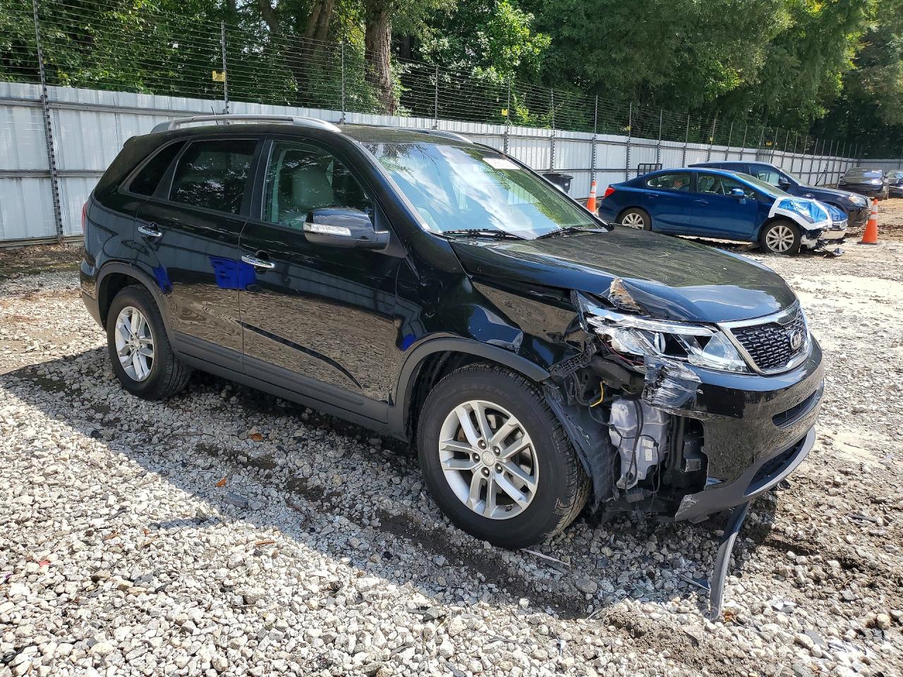 2014 Kia Sorento Lx Black vin: 5XYKT4A63EG499534