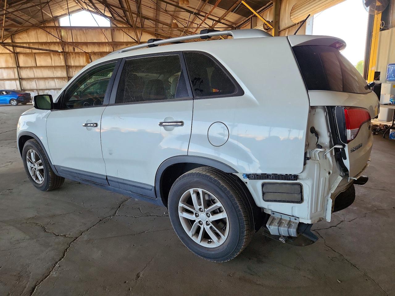 2014 Kia Sorento Lx White vin: 5XYKT4A63EG517739