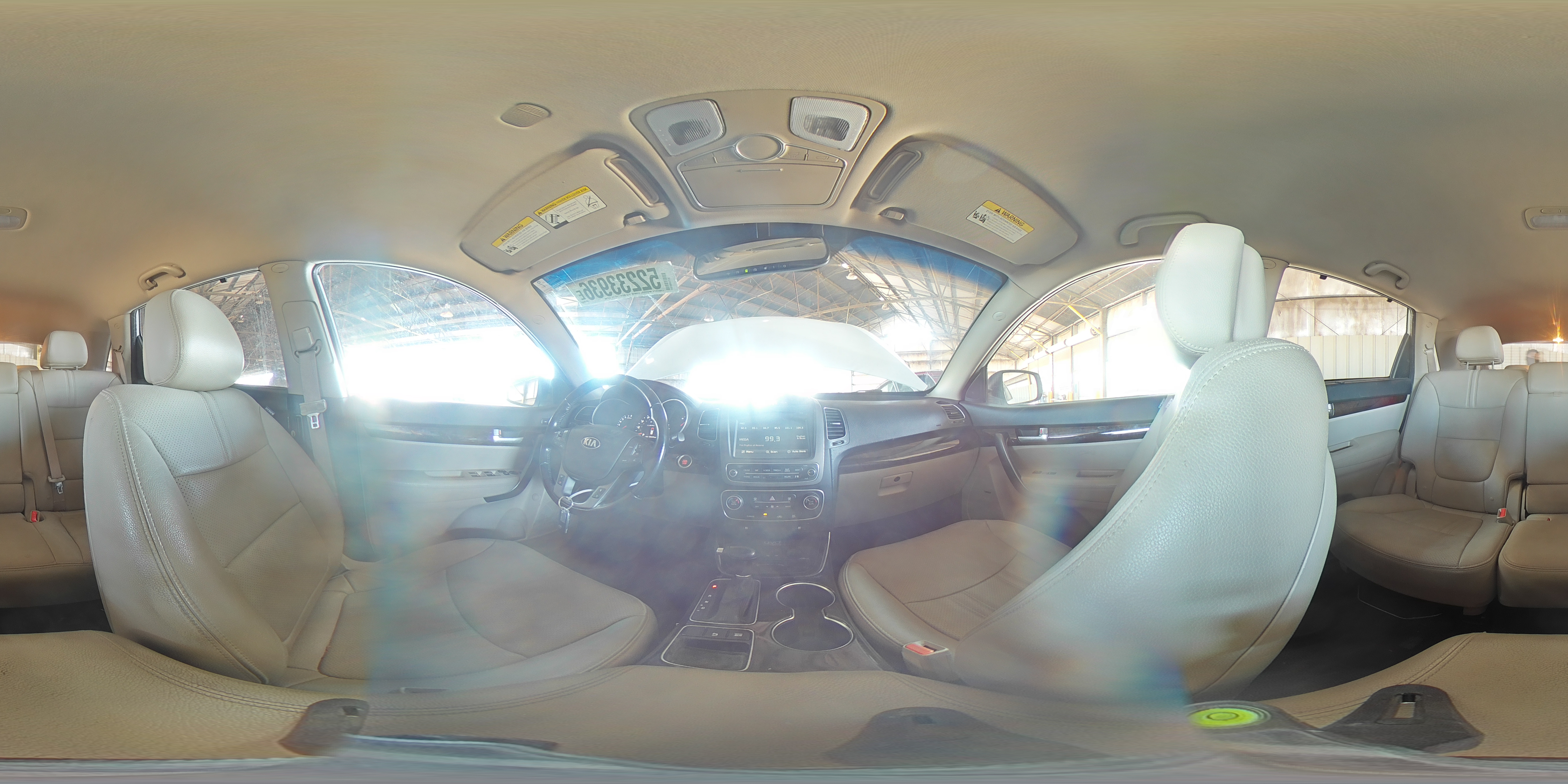 2014 Kia Sorento Lx White vin: 5XYKT4A63EG517739