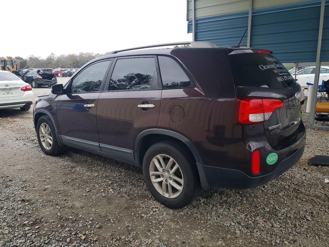 2014 Kia Sorento Lx Burgundy vin: 5XYKT4A63EG528496