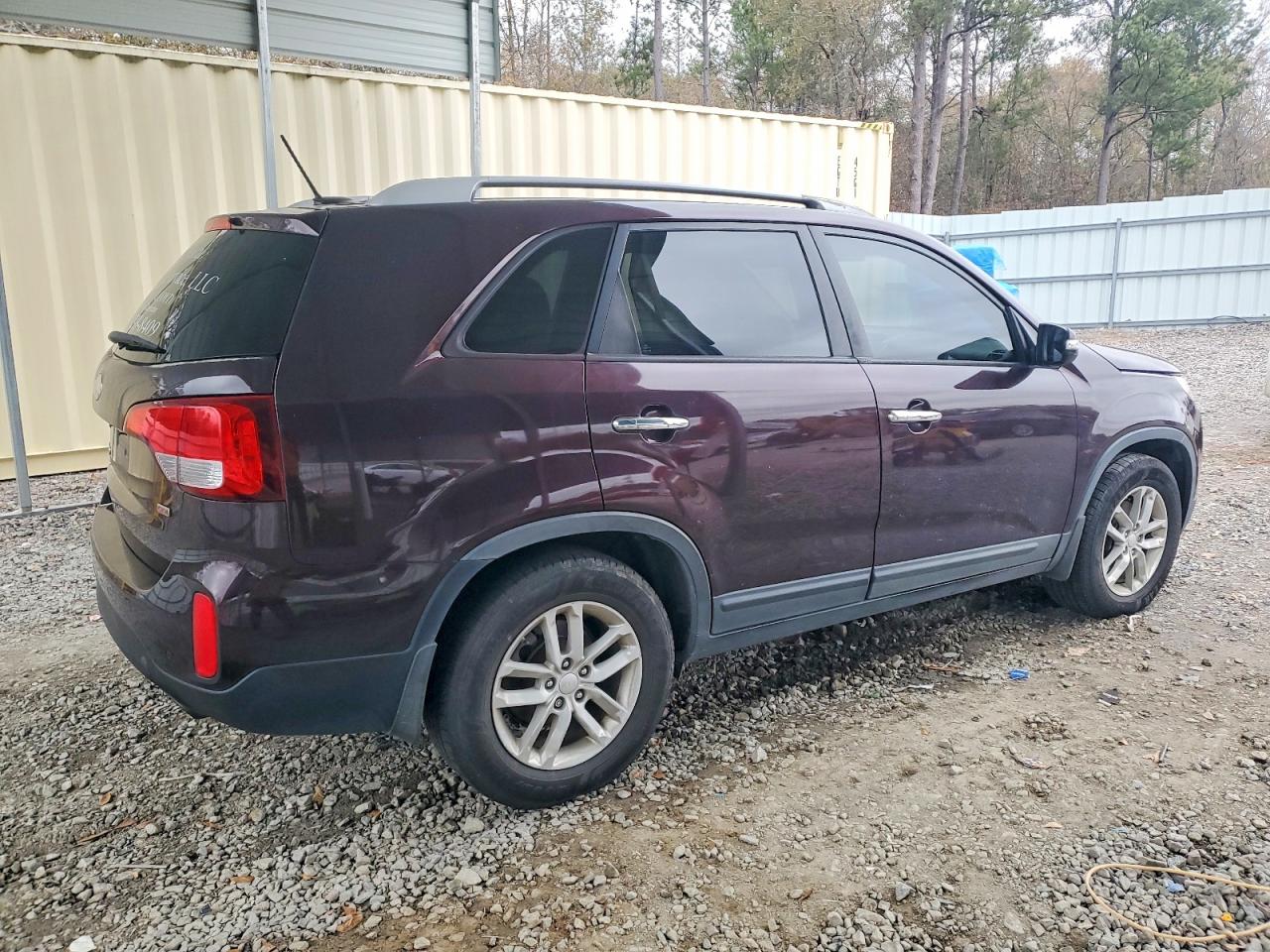 2014 Kia Sorento Lx Burgundy vin: 5XYKT4A63EG528496