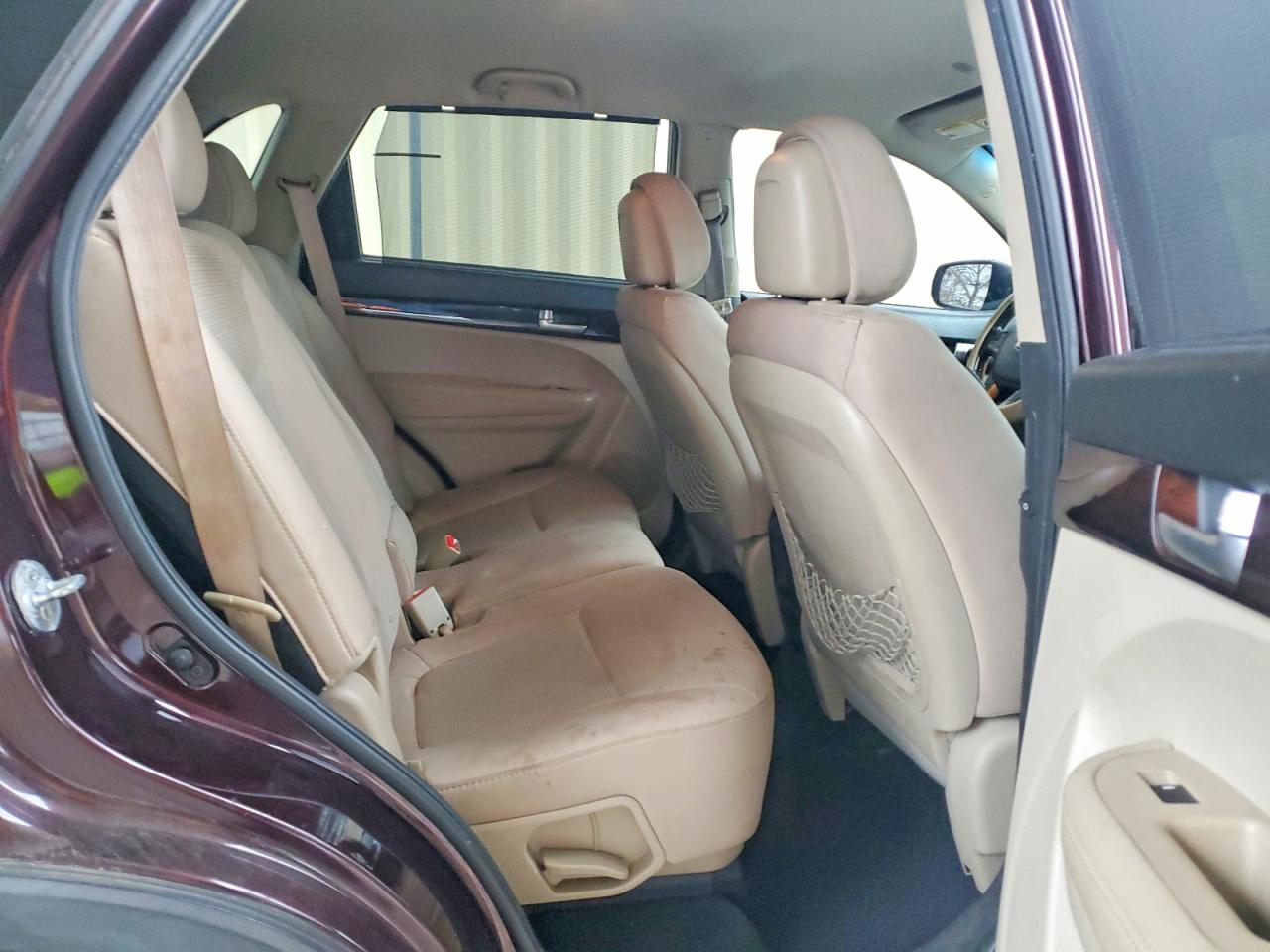 2014 Kia Sorento Lx Burgundy vin: 5XYKT4A63EG528496