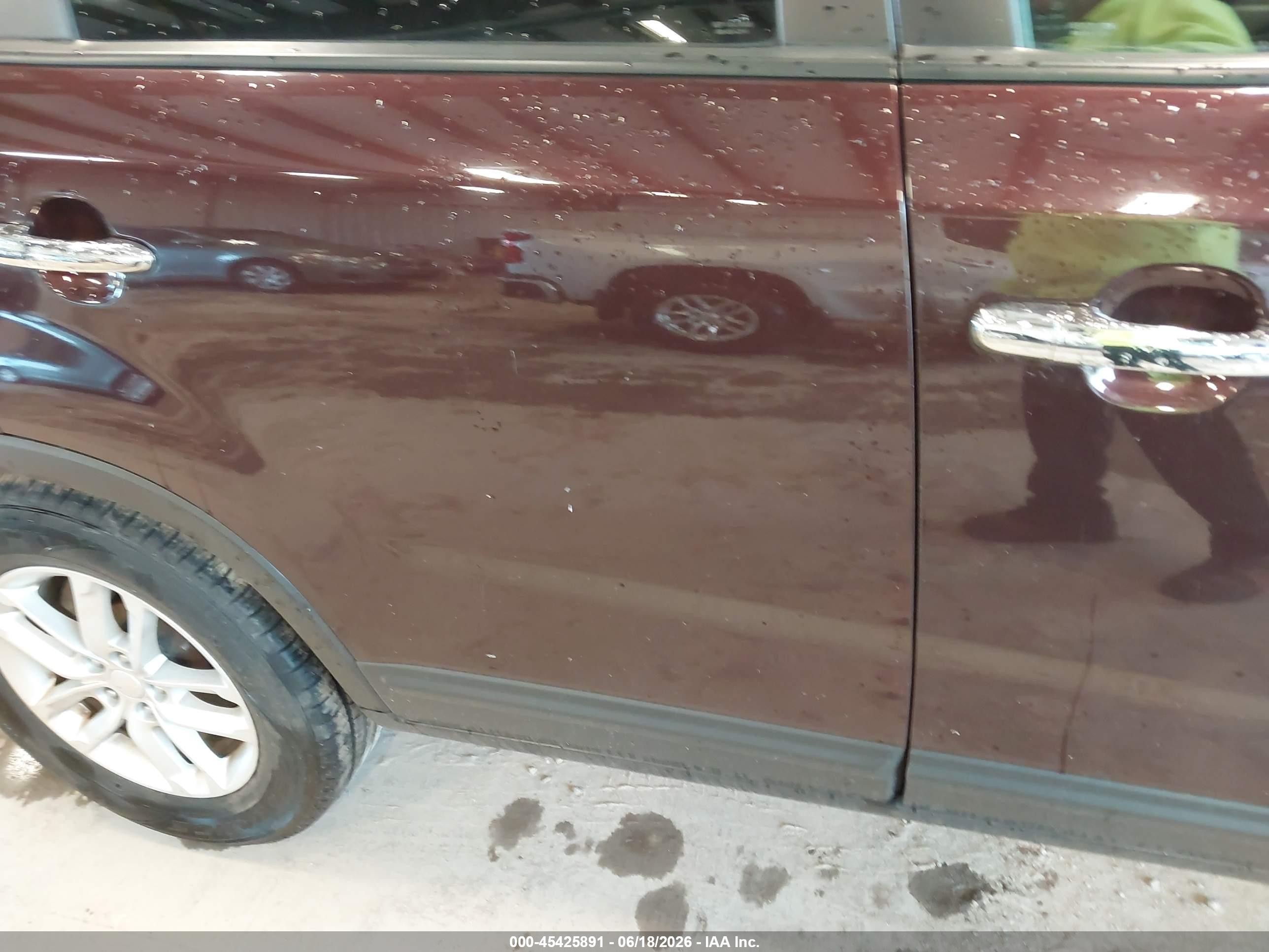 2015 Kia Sorento Lx Maroon vin: 5XYKT4A63FG582270