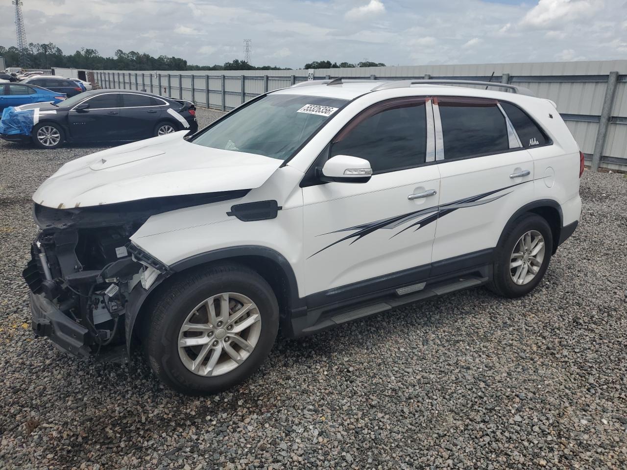 2015 Kia Sorento Lx Белый vin: 5XYKT4A63FG602419