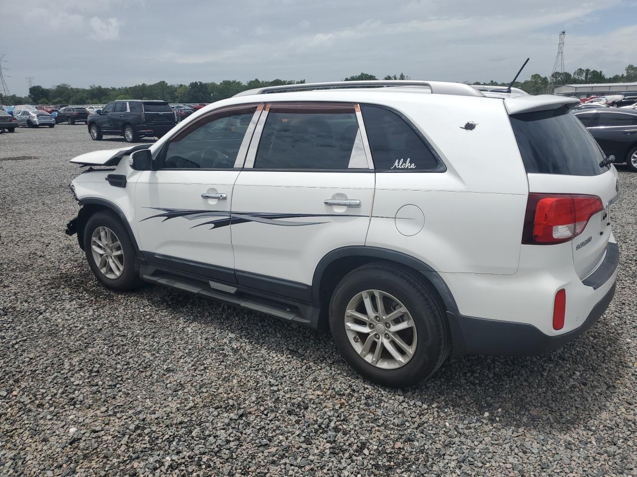 2015 Kia Sorento Lx White vin: 5XYKT4A63FG602419