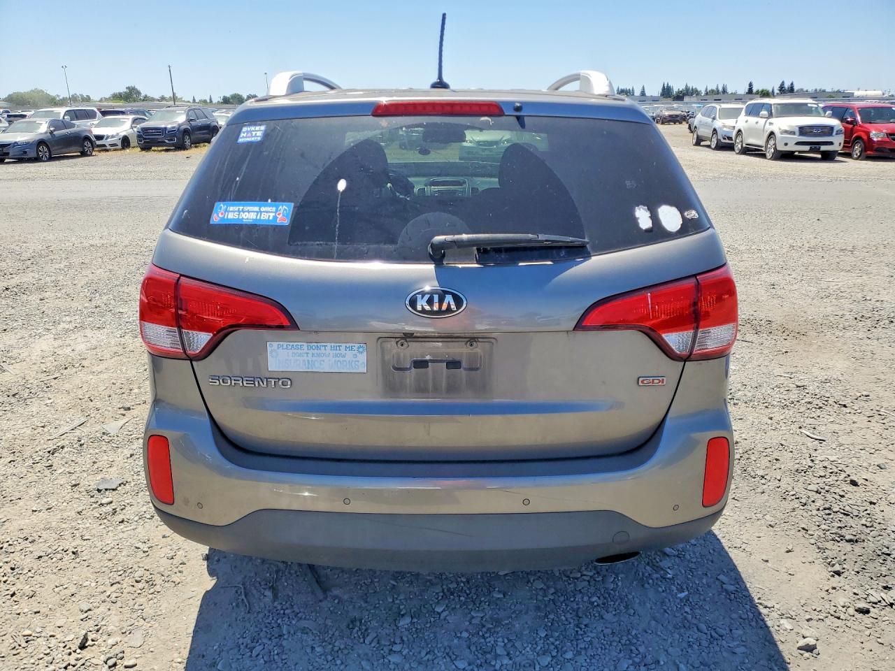 2015 Kia Sorento Lx Gray vin: 5XYKT4A63FG615929