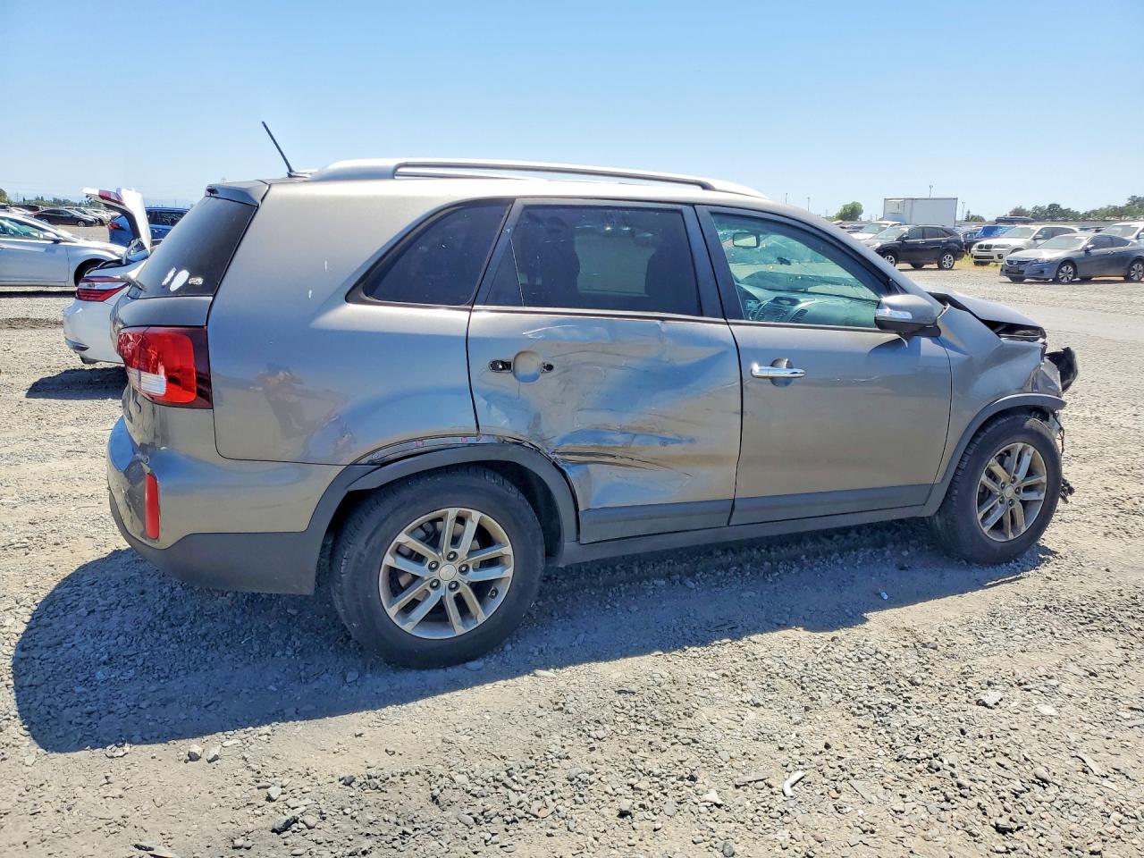 2015 Kia Sorento Lx Gray vin: 5XYKT4A63FG615929