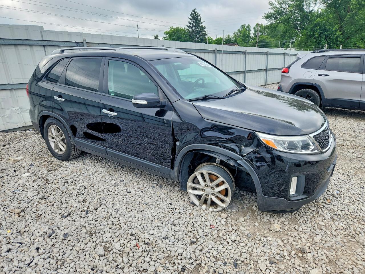 2015 Kia Sorento Lx Black vin: 5XYKT4A63FG634867