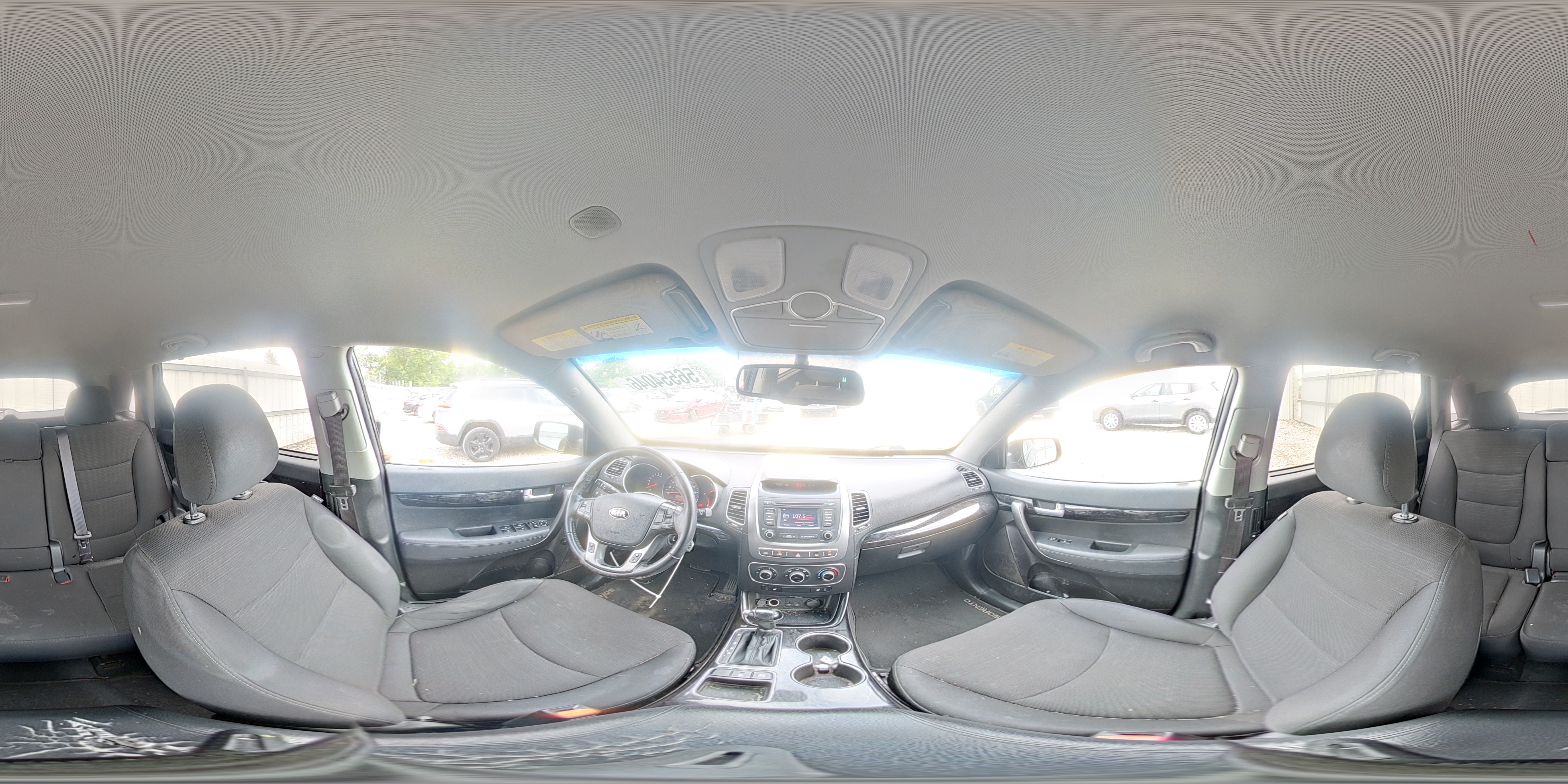 2015 Kia Sorento Lx Black vin: 5XYKT4A63FG634867