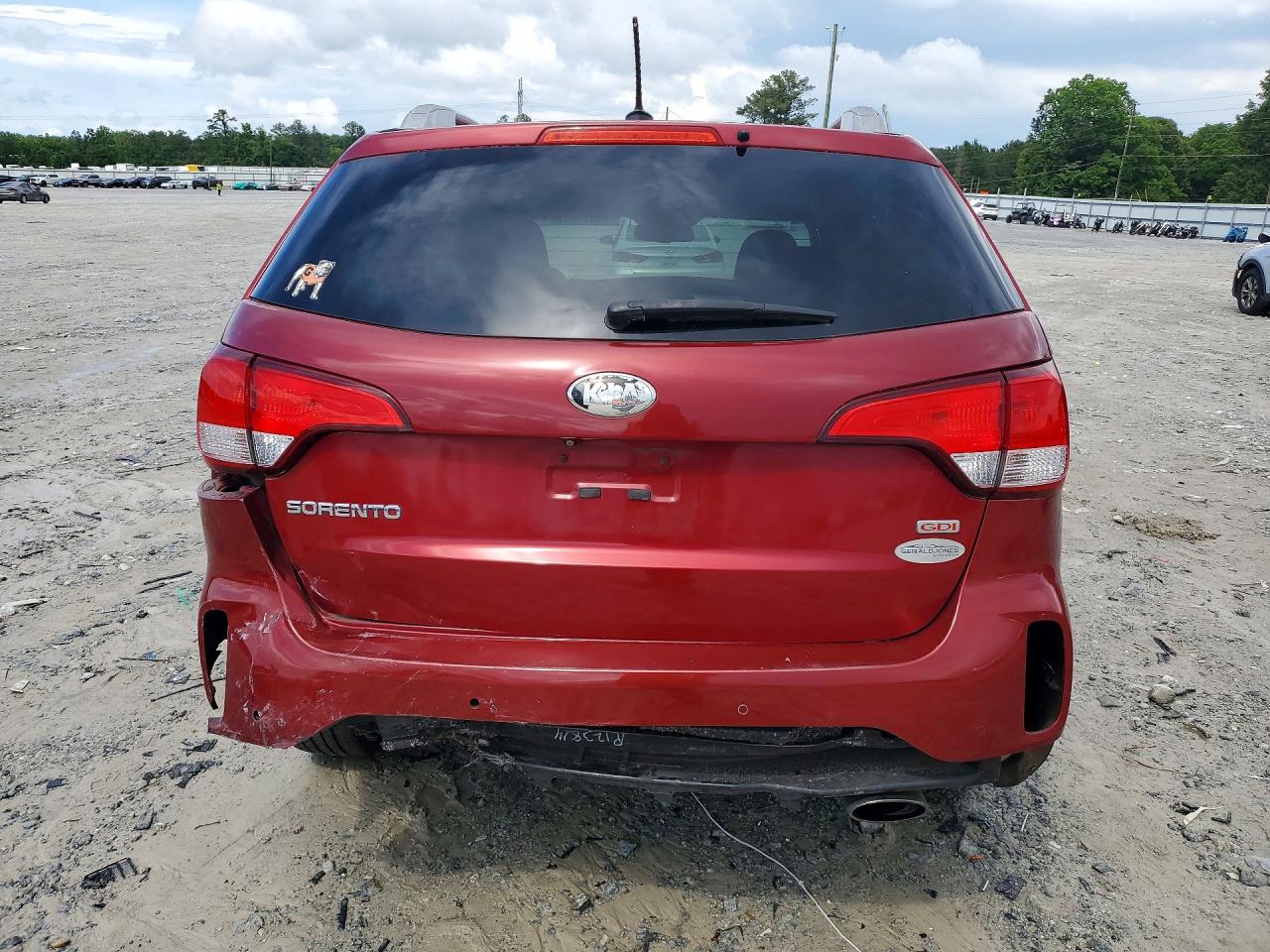 2015 Kia Sorento Lx Burgundy vin: 5XYKT4A63FG638207
