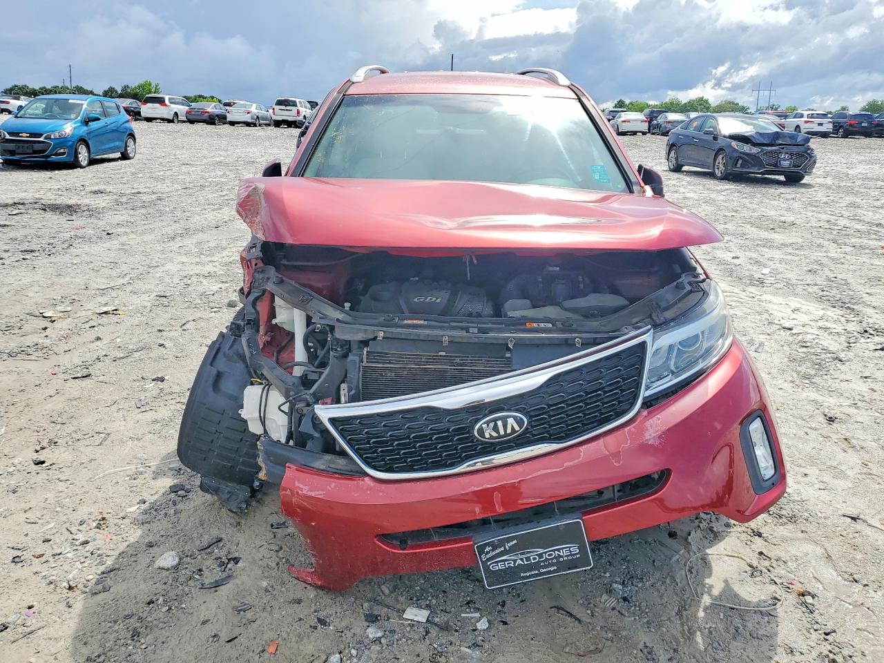2015 Kia Sorento Lx Burgundy vin: 5XYKT4A63FG638207