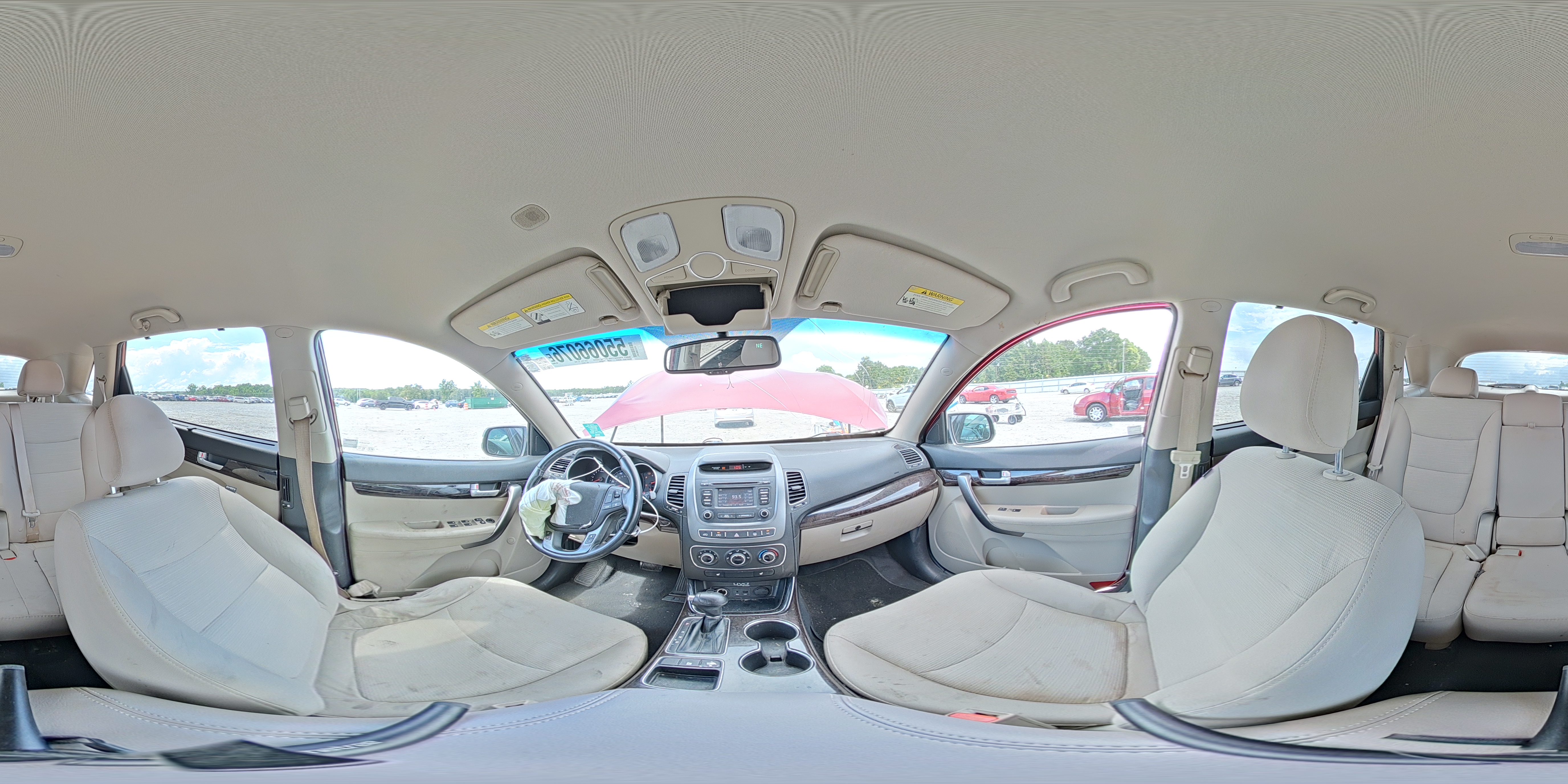 2015 Kia Sorento Lx Burgundy vin: 5XYKT4A63FG638207